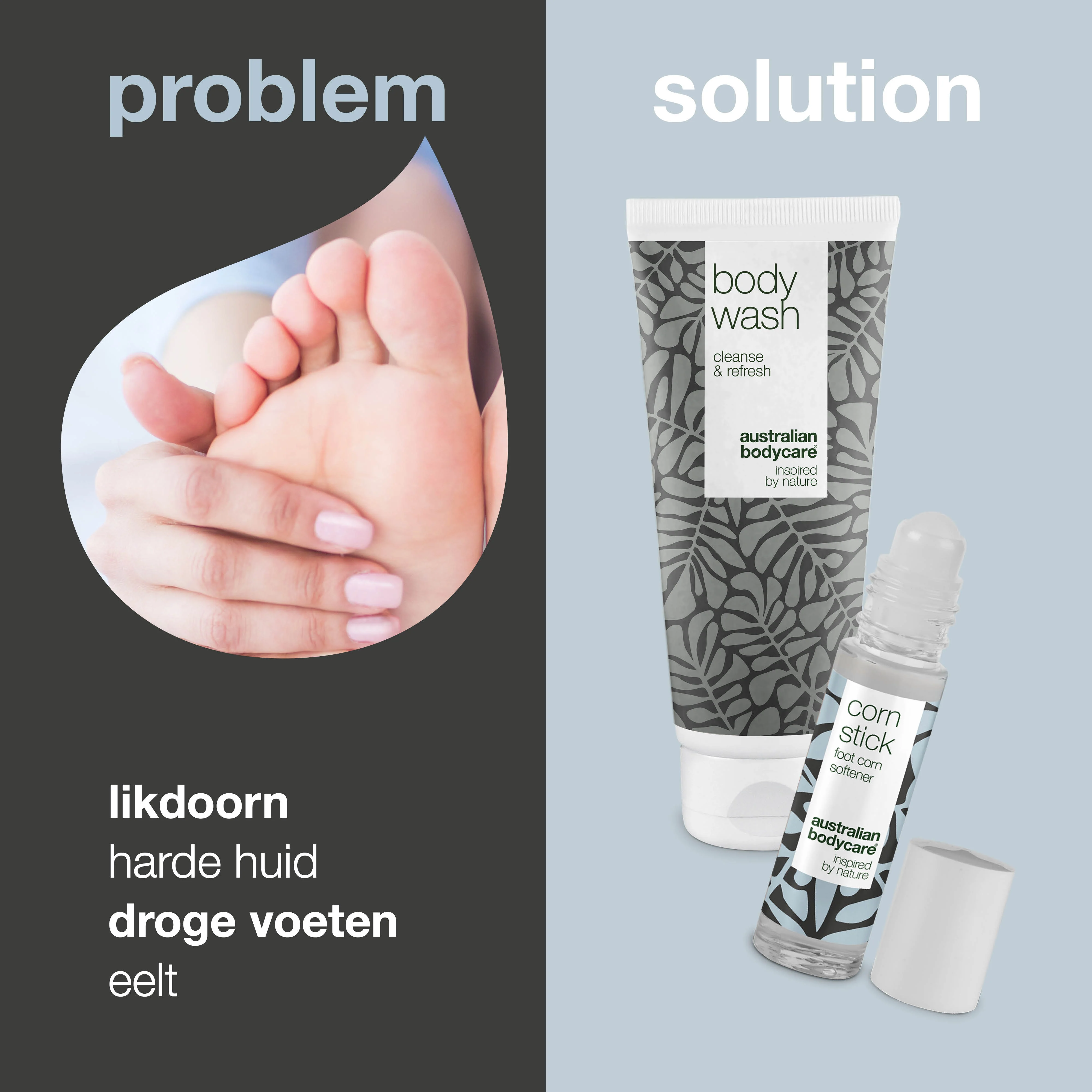 Pakket met 2 producten voor de verzorging van likdoorns — 2 producten voor likdoorns en eelt op de voeten - Image 2