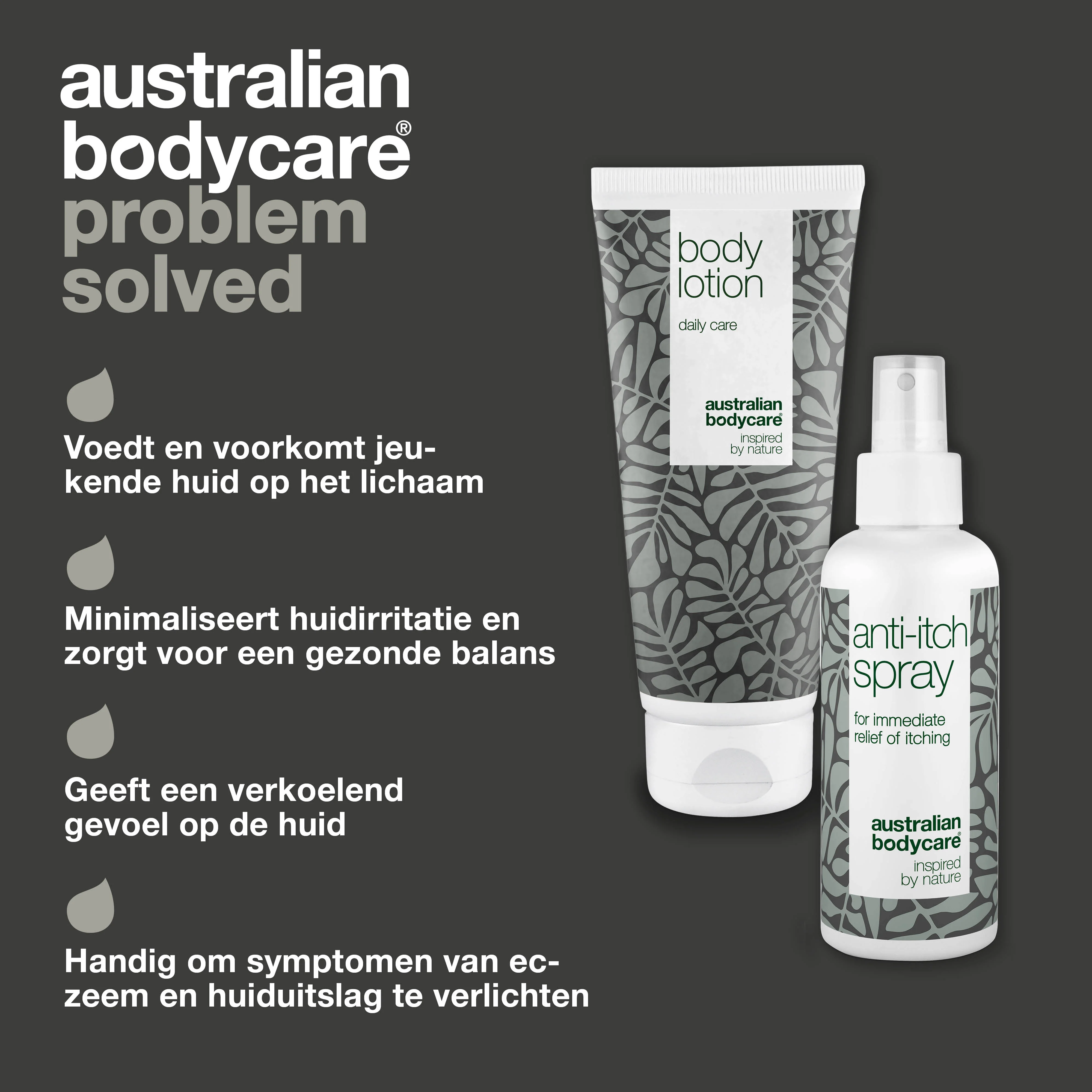 Pakket met 2 producten voor jeuk op het lichaam — Set voor de verzorging van een jeukende huid op het lichaam - Image 3