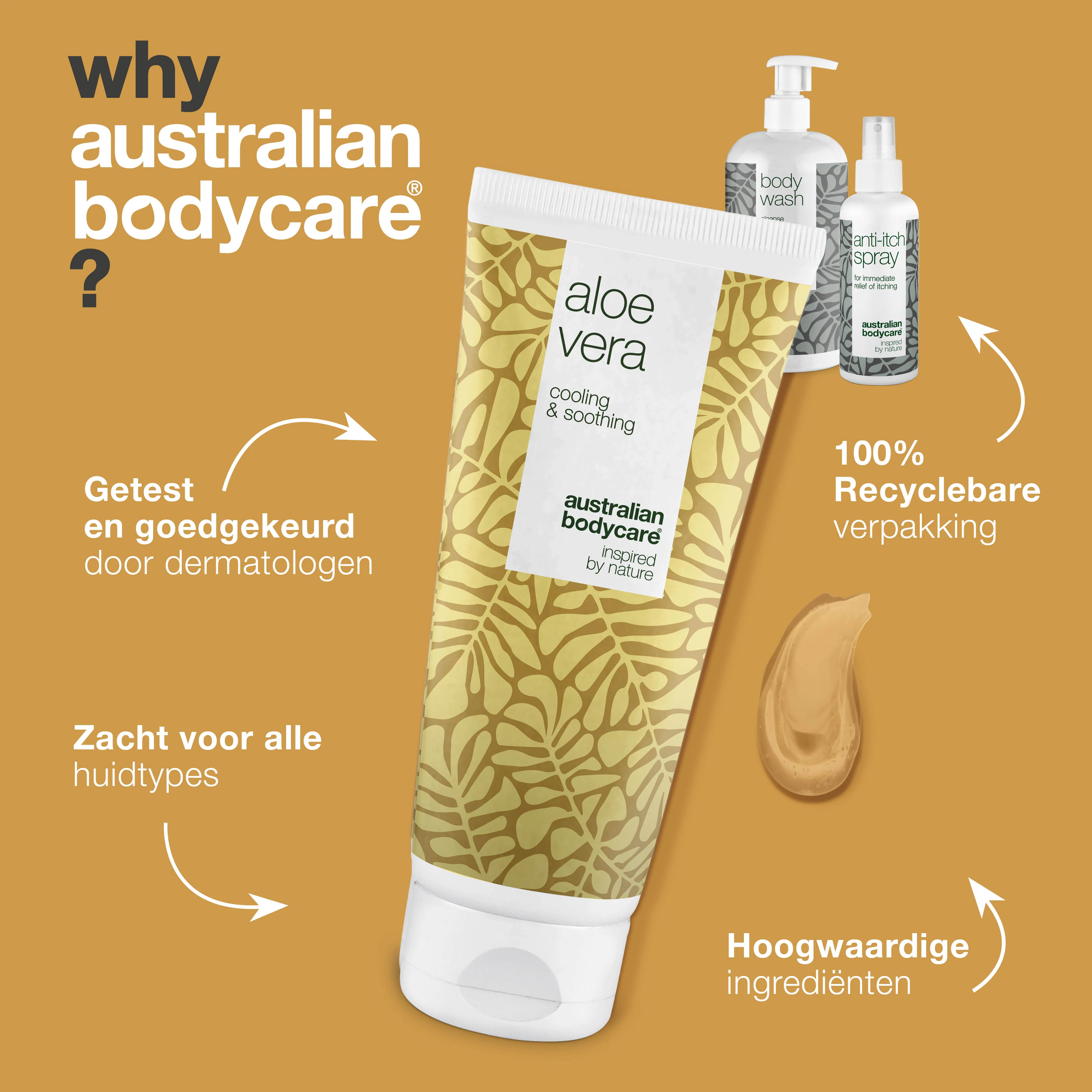 Aftersun pakket voor een rode huid en zonnebrand — 3 produkten voor de verzorging van zonnebrand, een branderige huid en zonneallergie - Image 4