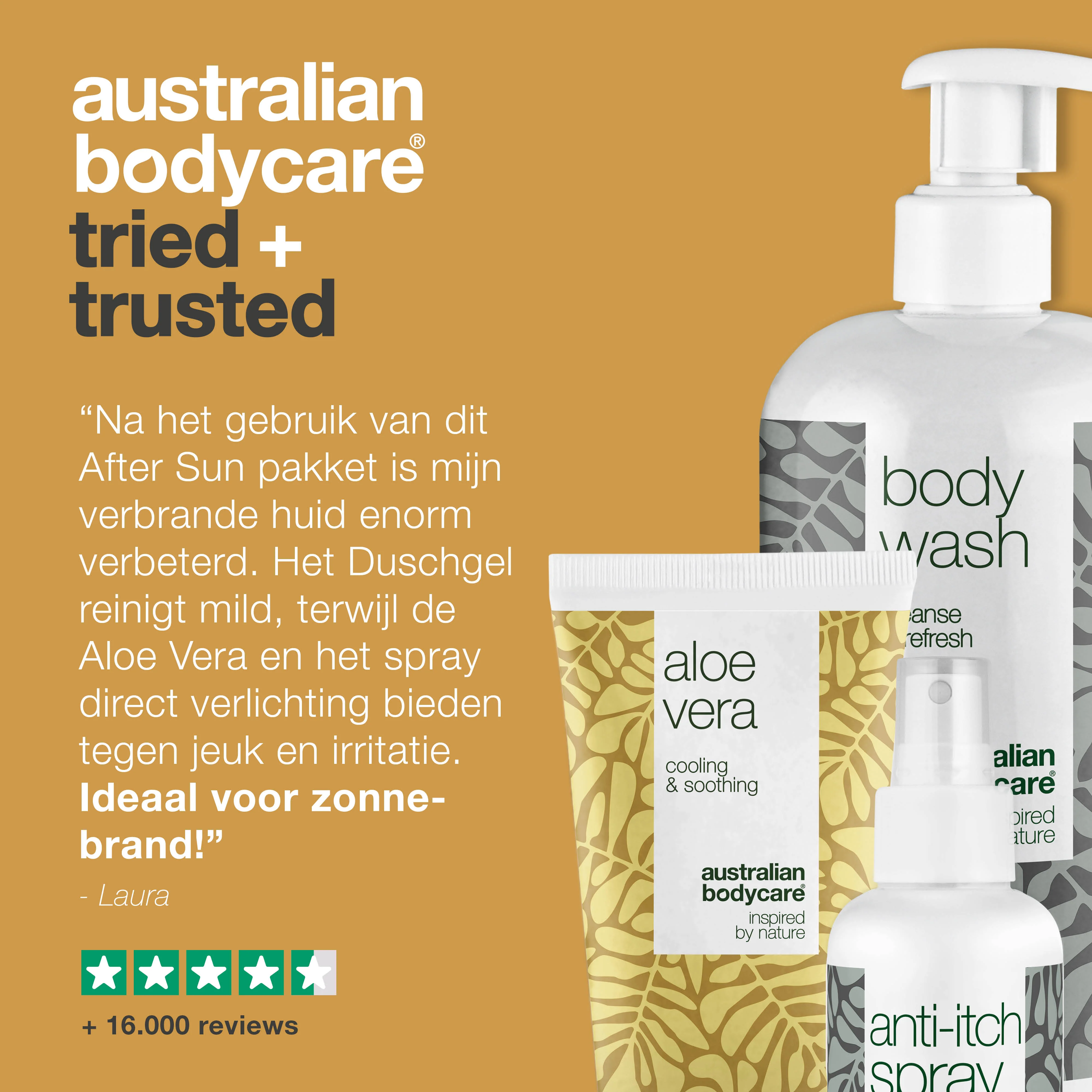 Aftersun pakket voor een rode huid en zonnebrand — 3 produkten voor de verzorging van zonnebrand, een branderige huid en zonneallergie - Image 5