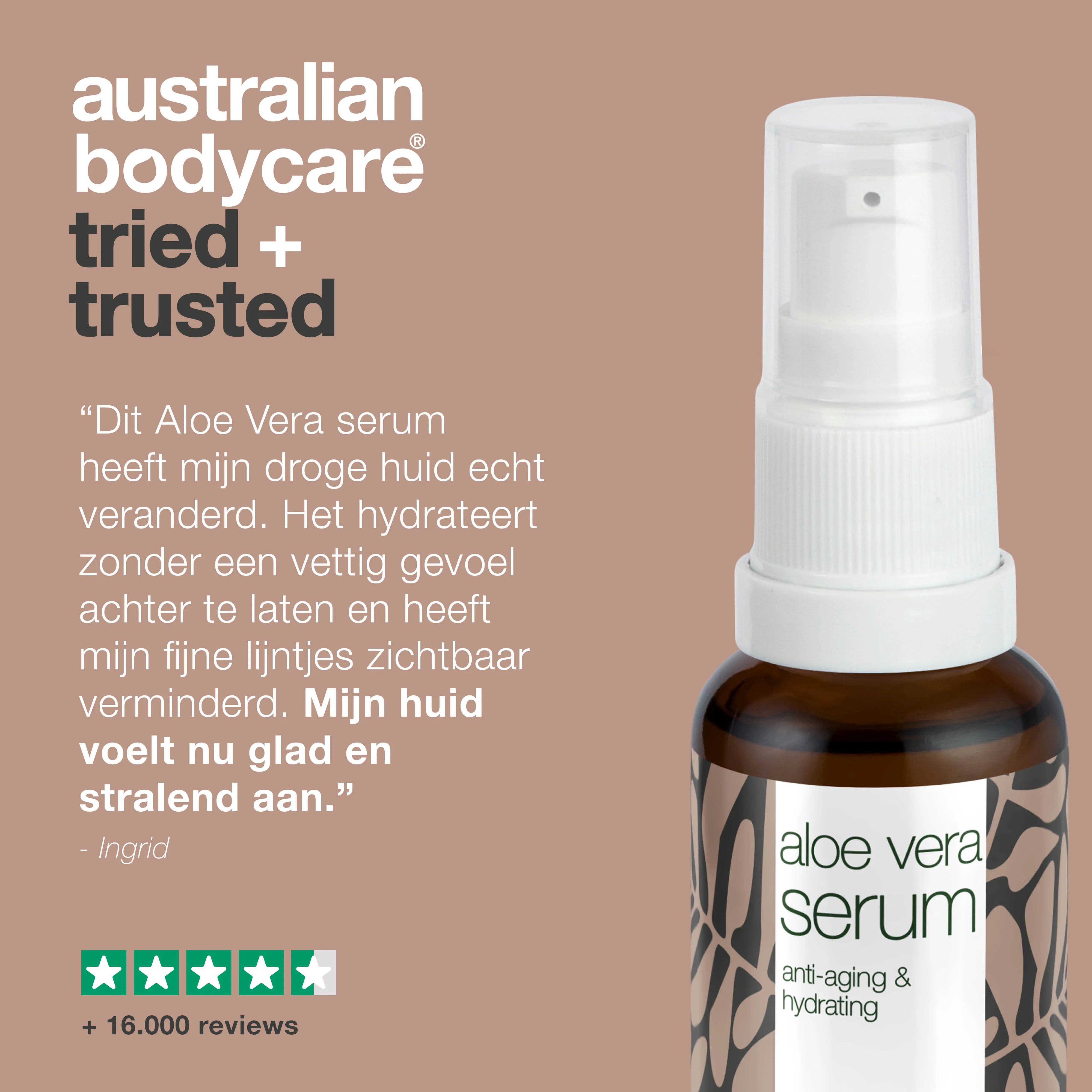 Aloe Vera & Vitamine E Serum – Vermindert rimpels & hydrateert — Aloe Vera & Vitamine E Serum egaliseert fijne lijntjes en voedt de huid. Bevat hyaluronzuur en vitamine E voor langdurige hydratatie. - Image 5