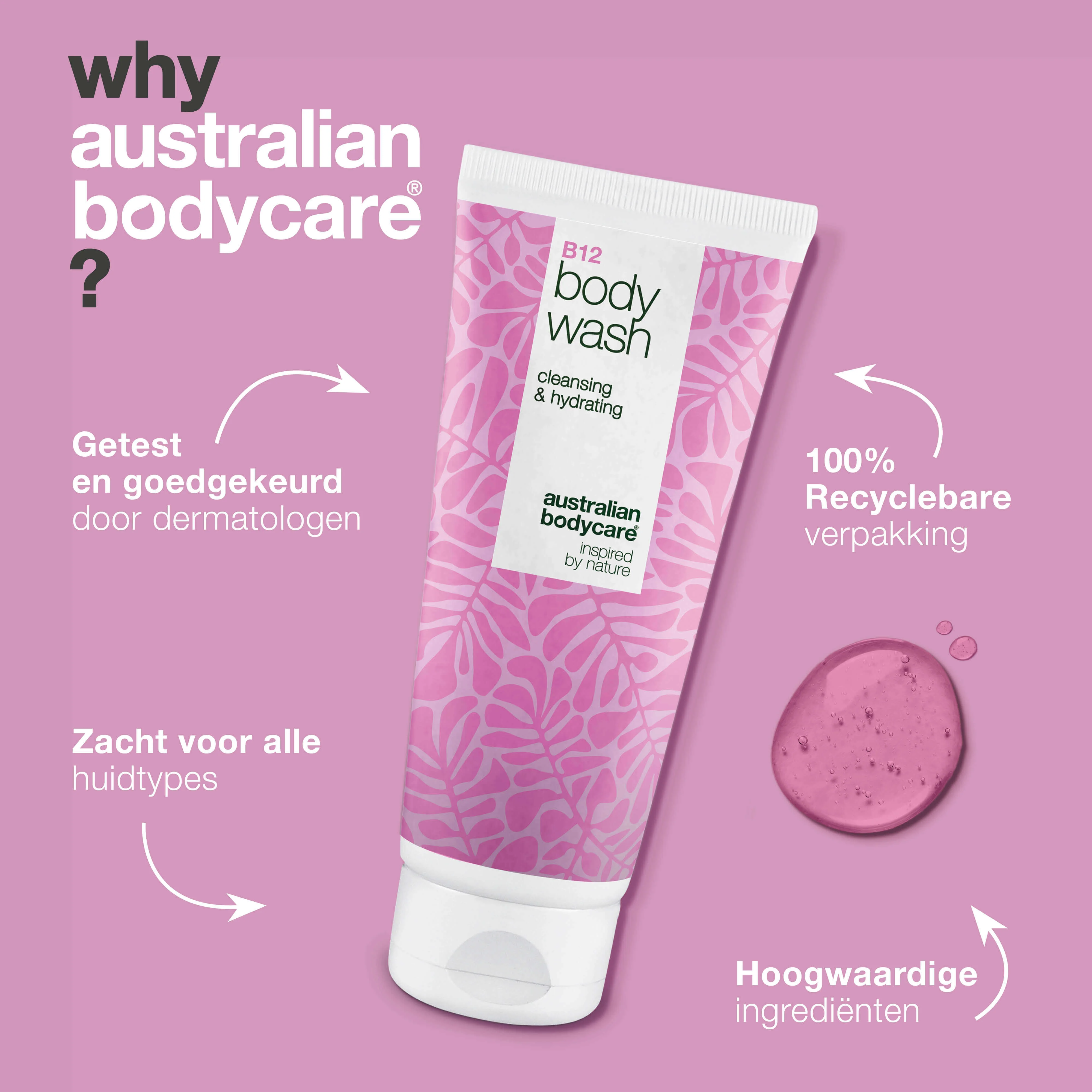 Body Wash met B12 – Dagelijkse hydratatie en verzorging — B12 Body Wash – dagelijkse verzorging die reinigt, kalmeert en hydrateert. - Image 4