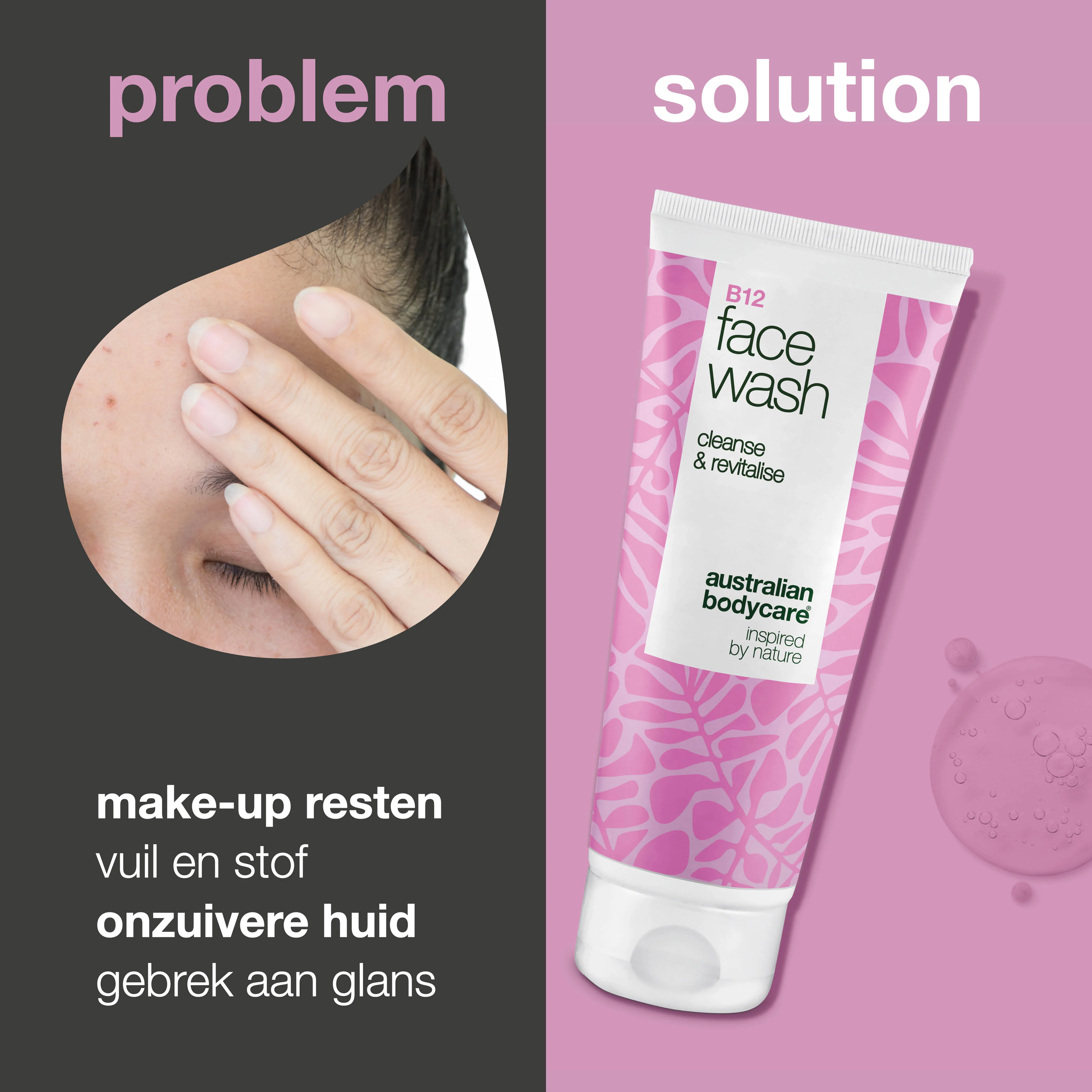 B12 Face Wash – Dagelijkse reiniger voor vuil en onzuiverheden — Effectieve B12 gezichtsreiniger die make-up en onzuiverheden verwijdert. Voor een schone, verzorgde huid met natuurlijke glans. - Image 2