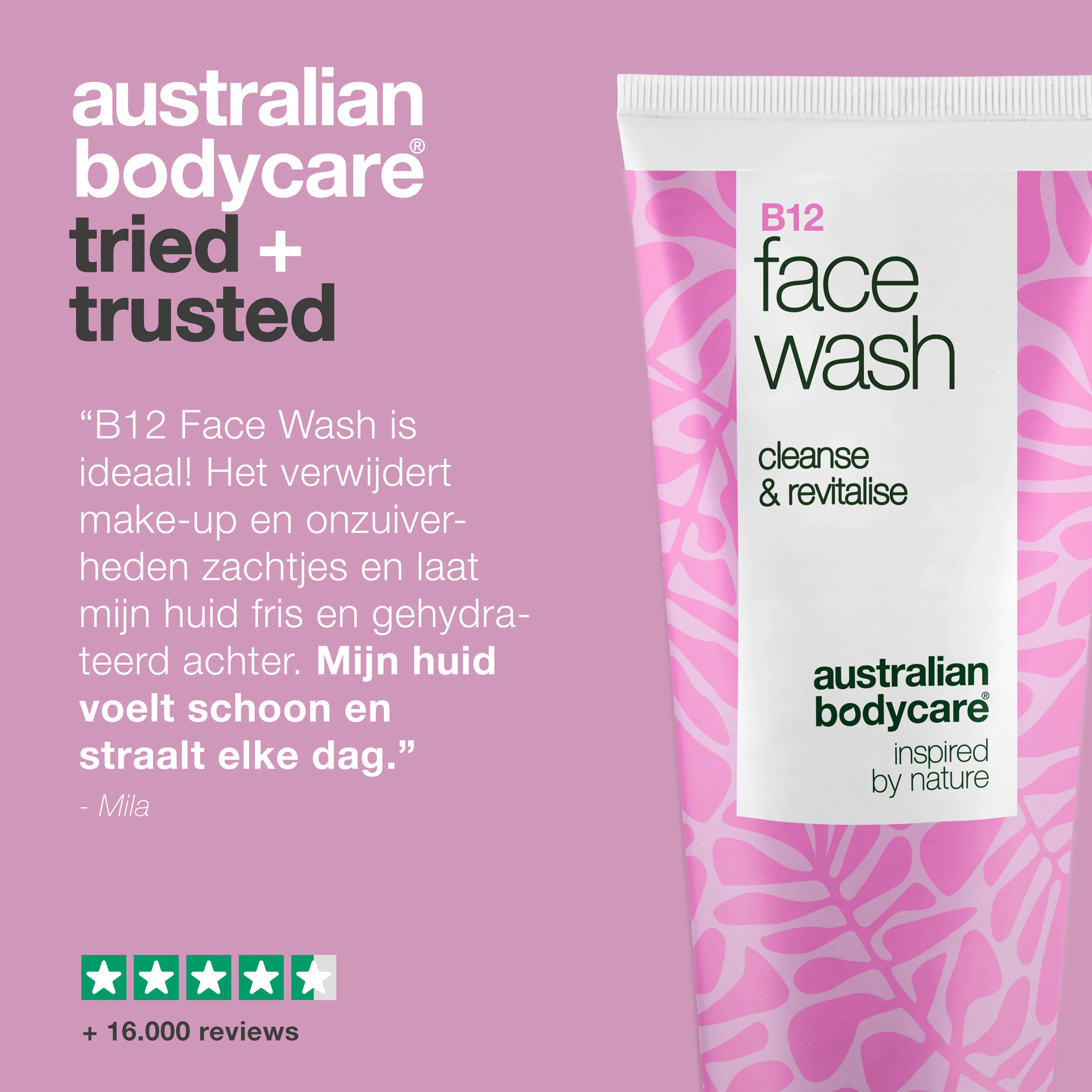 B12 Face Wash – Dagelijkse reiniger voor vuil en onzuiverheden — Effectieve B12 gezichtsreiniger die make-up en onzuiverheden verwijdert. Voor een schone, verzorgde huid met natuurlijke glans. - Image 5
