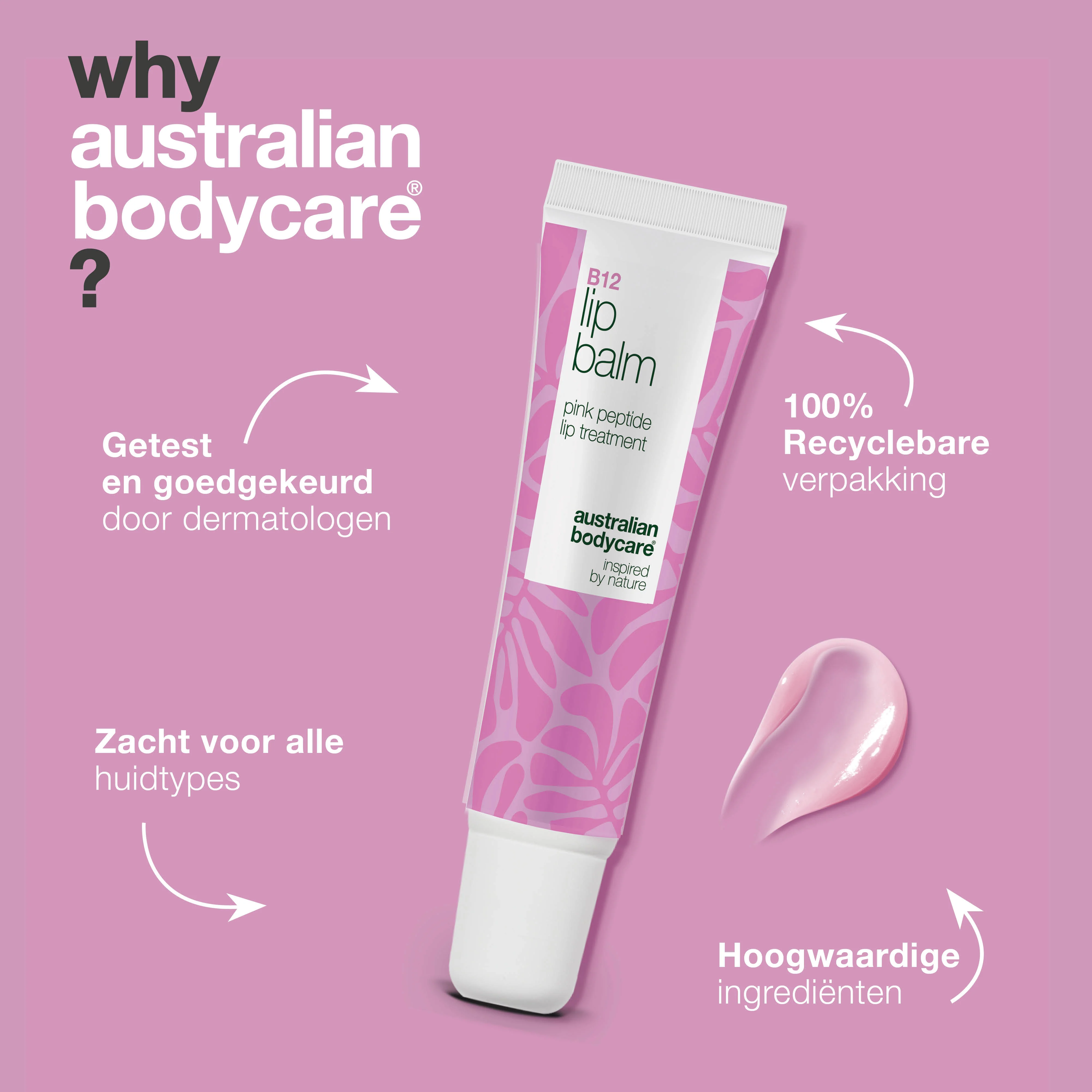 Lippenbalsem met B12 – Hydratatie voor volle lippen — Krijg zachte, volle lippen met B12 lippenbalsem. Intens hydrateert, verzacht lijntjes en voorkomt droogheid – ideaal voor dagelijks gebruik! - Image 4