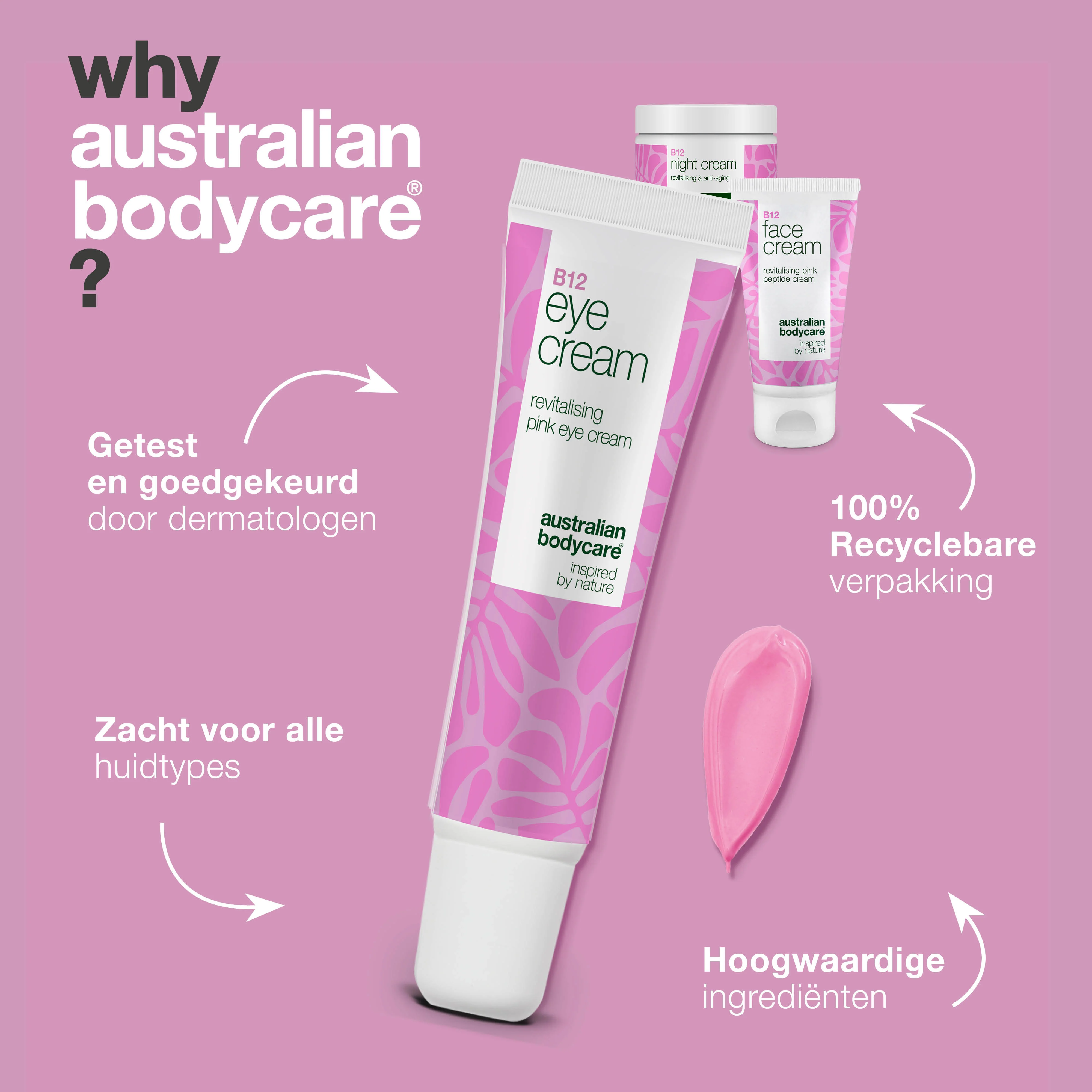 B12 Oogverzorgingsset voor Wallen en Donkere Kringen — Effectieve B12-set tegen donkere kringen en wallen. Geeft hydratatie en glans aan de huid rond de ogen. - Image 4