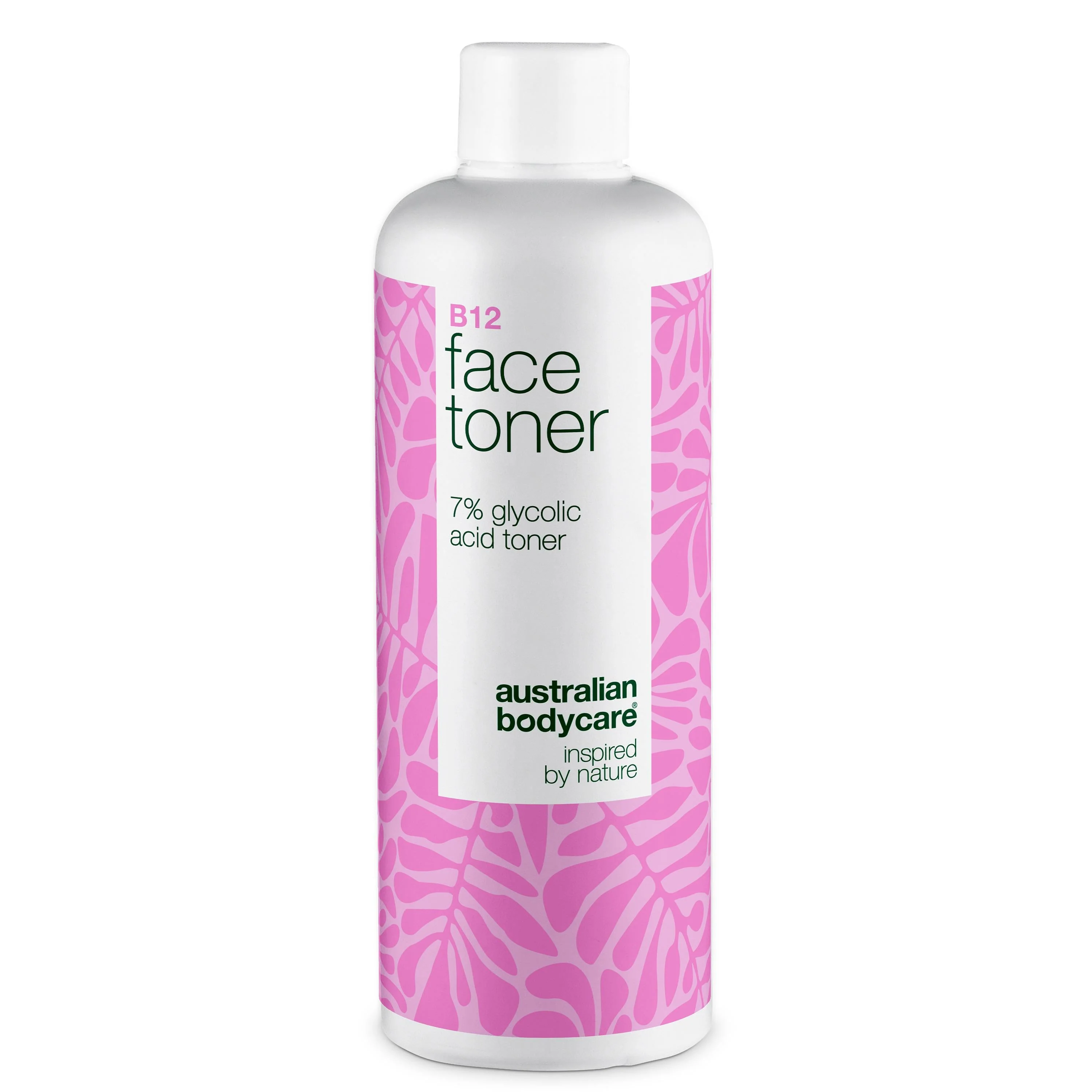 Gezichtstoner met B12 en 7% Glycolic Acid voor gladde huid — Exfoliërende toner met B12 en 7% Glycolic Acid. Geeft een gladde, frisse teint en stimuleert de natuurlijke glans van de huid.