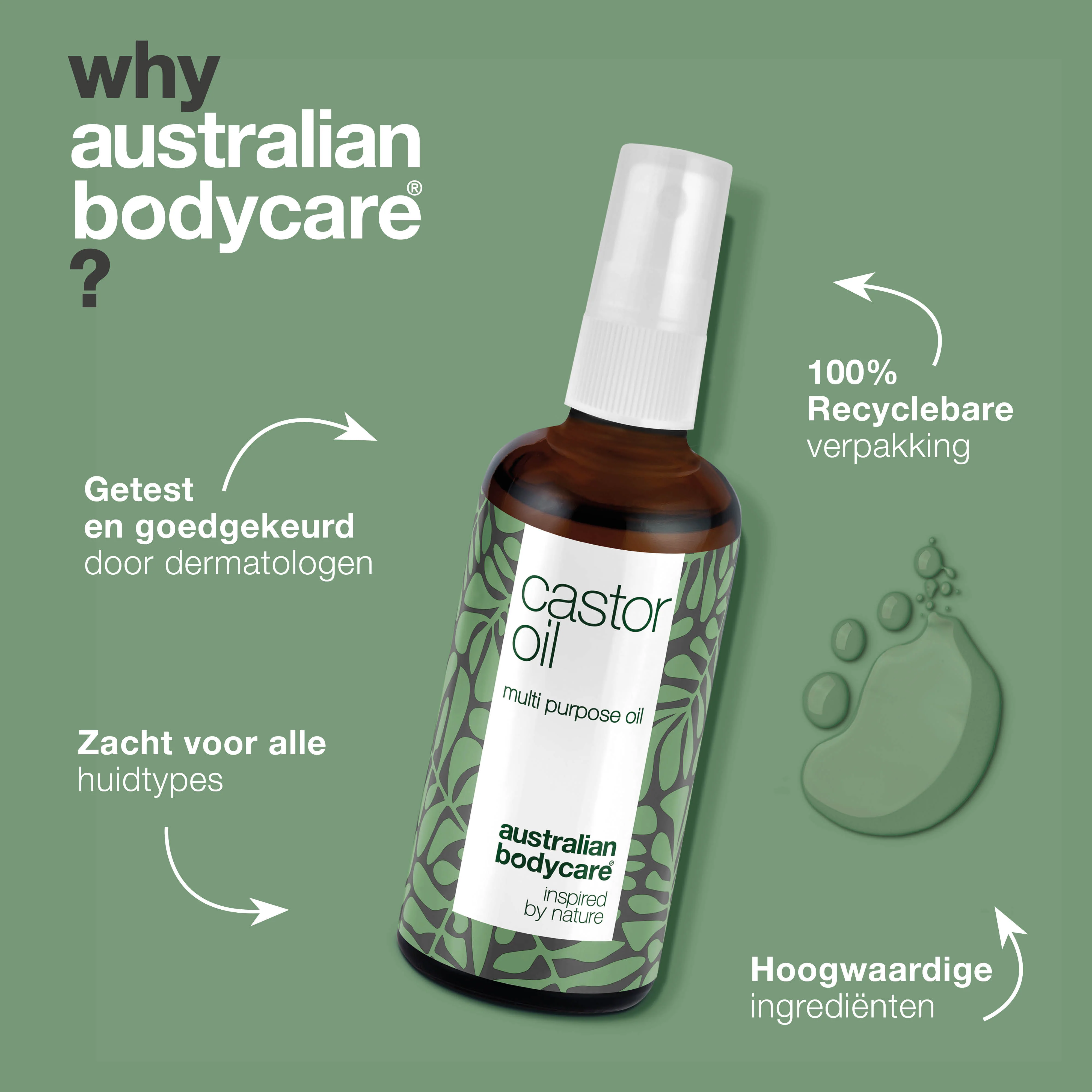 Castor Oil – Voedende ricinusolie voor huid & haar — Hydraterende castorolie voor huid, haar, wenkbrauwen & wimpers. Verzacht droogheid, voedt de hoofdhuid & versterkt wimpers. 100% natuurlijk. - Image 4