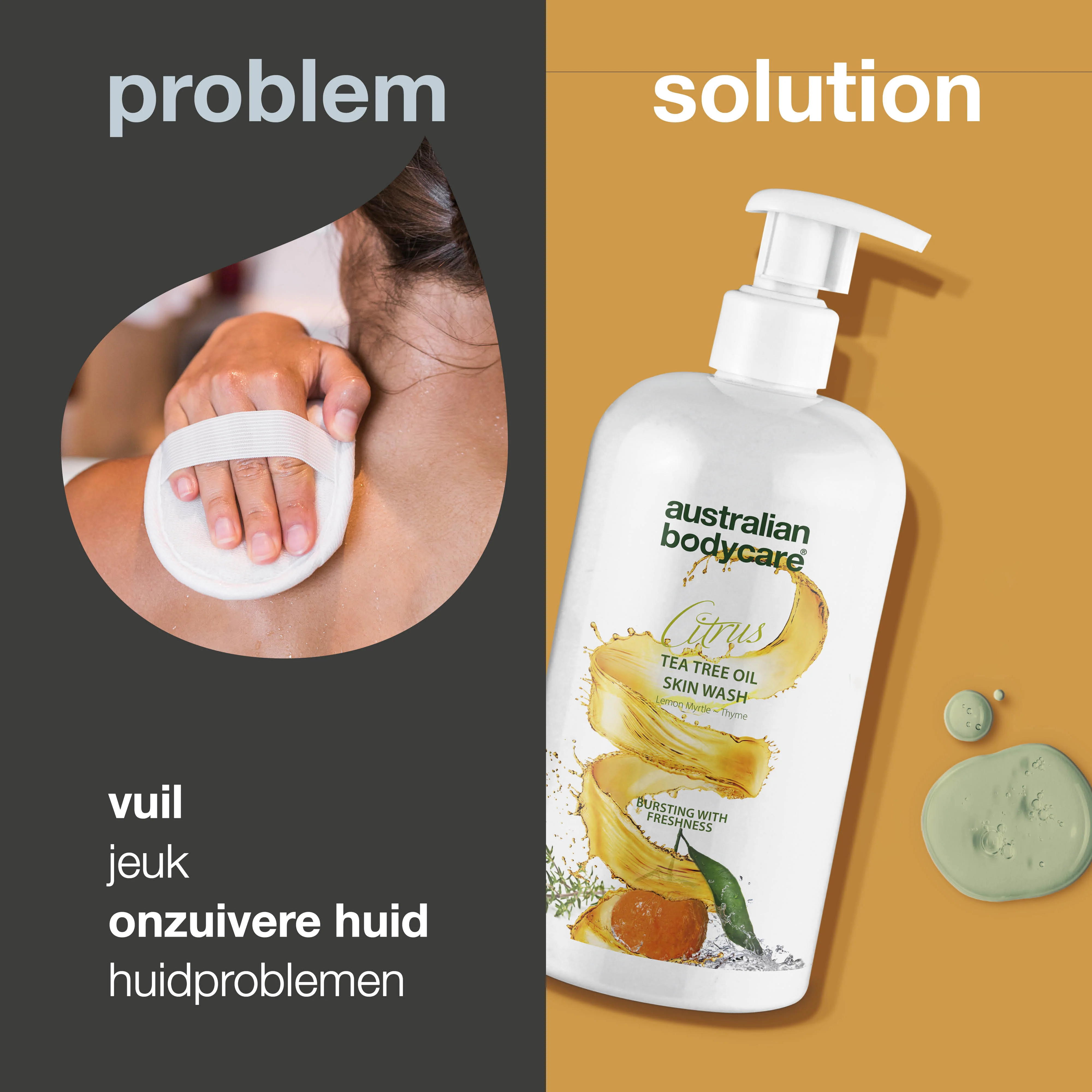 Professionele Citrus Skin Wash — Professionele body wash met Teatree Olie en citrus voor dagelijks gebruik - Image 2