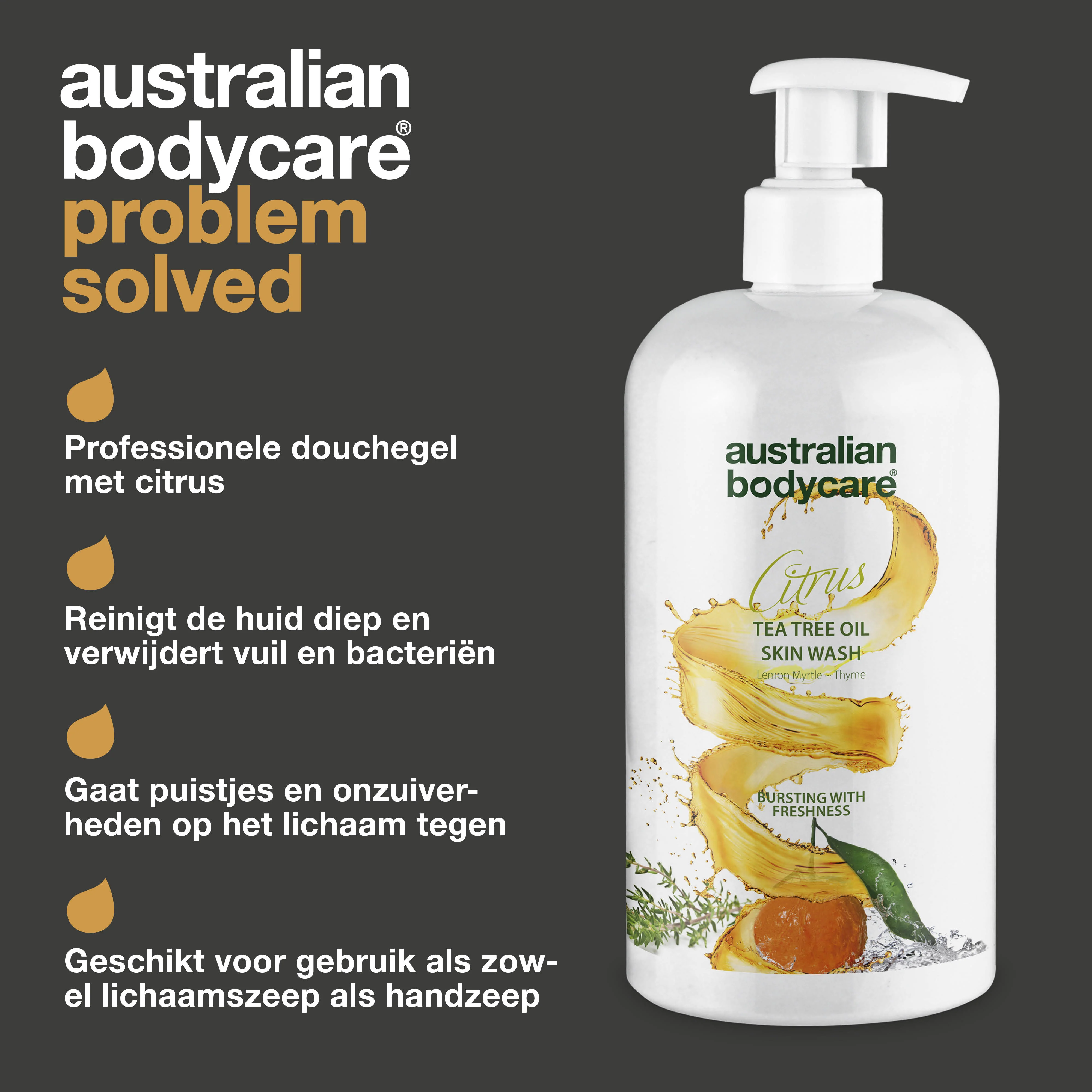 Professionele Citrus Skin Wash — Professionele body wash met Teatree Olie en citrus voor dagelijks gebruik - Image 3