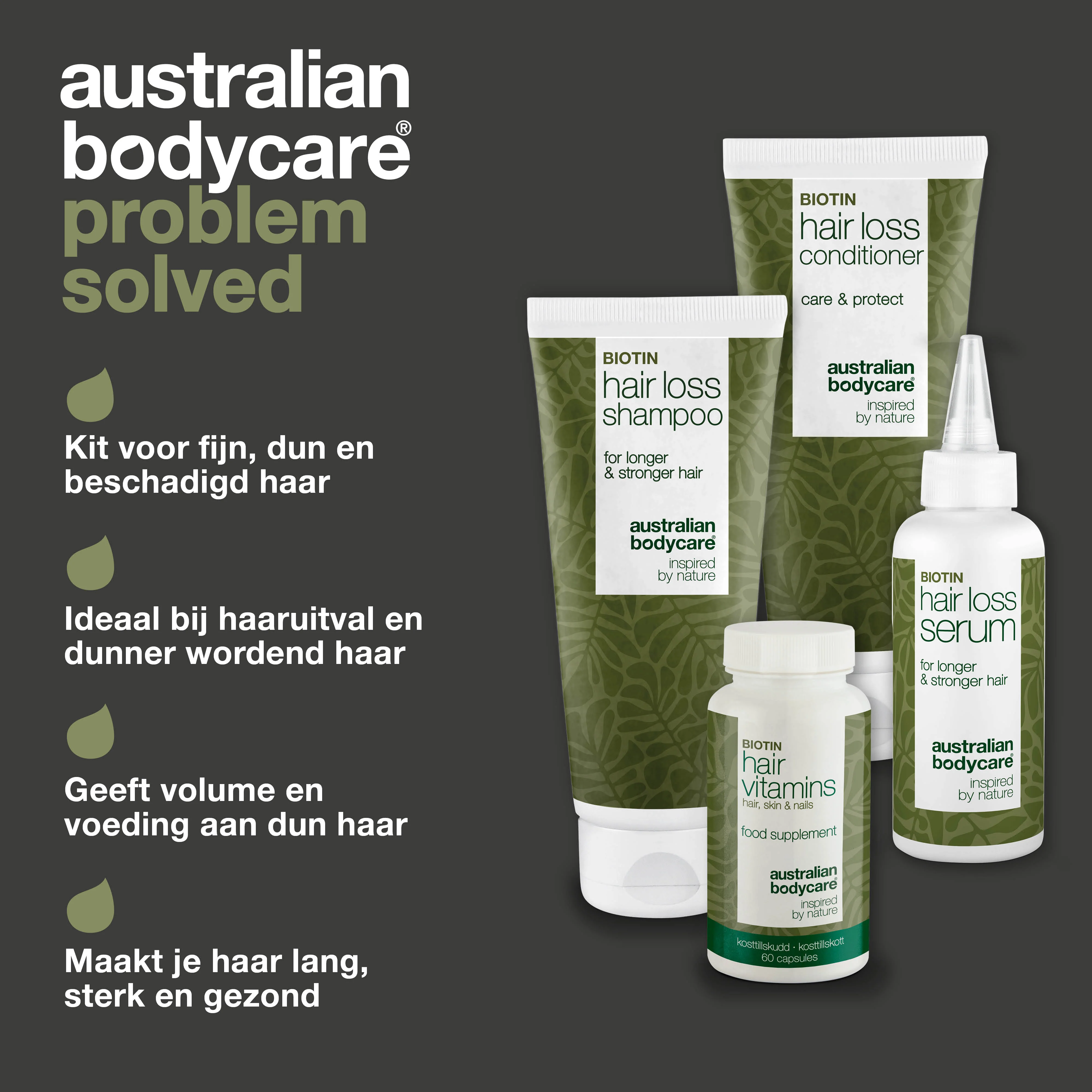 Haaruitvalpakket met haarvitamines voor haaruitval en dun haar — Haaruitvalproducten met Biotine, Tea Tree Olie en Capilia Longa - Image 3