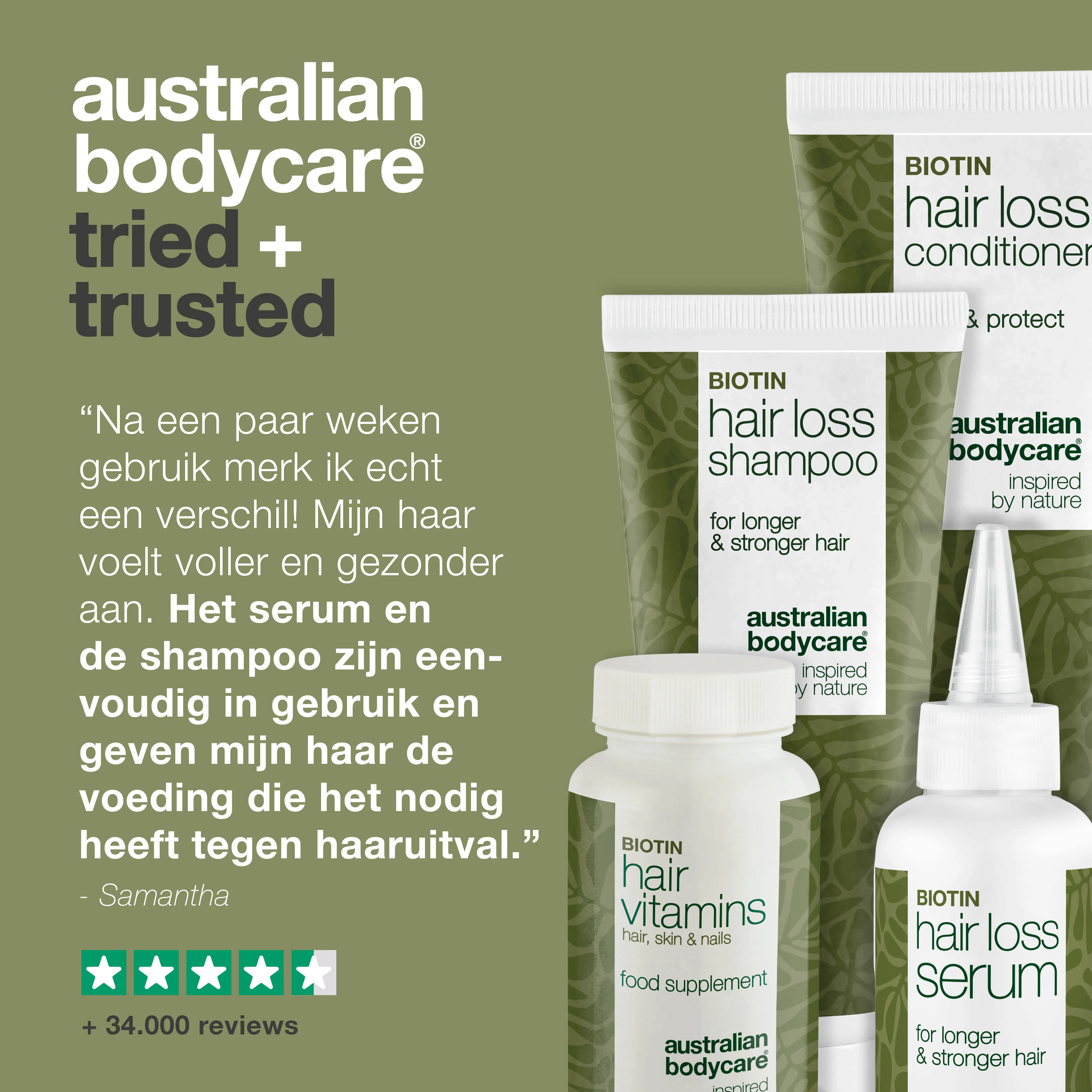 Haaruitvalpakket met haarvitamines voor haaruitval en dun haar — Haaruitvalproducten met Biotine, Tea Tree Olie en Capilia Longa - Image 5