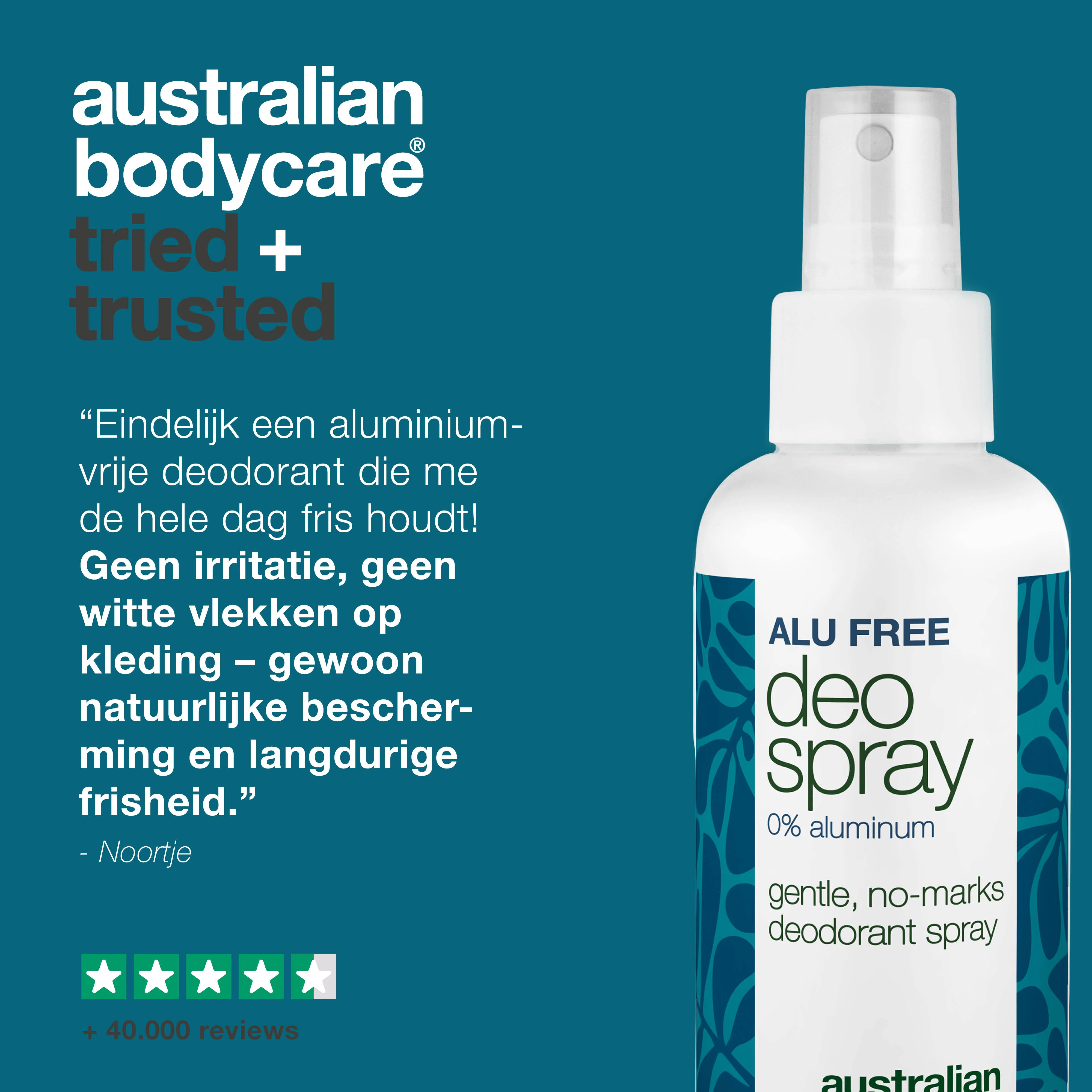 Aluminiumvrije Deodorantspray – Natuurlijke Frisheid — Effectieve aluminiumvrije deodorant met natuurlijke ingrediënten. Helpt tegen geur, droogt snel en houdt je de hele dag fris. - Image 5