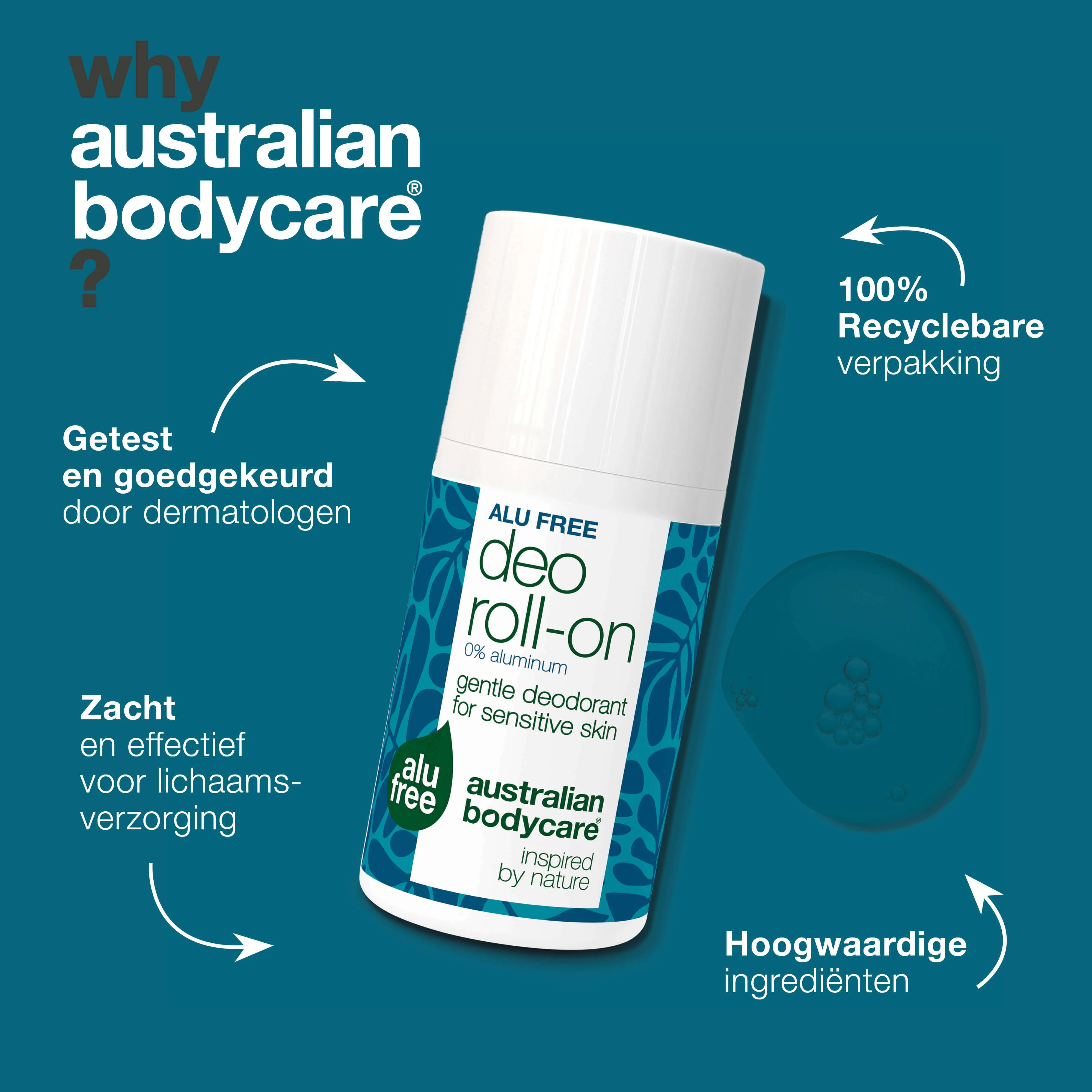 Natuurlijke roll-on deodorant zonder aluminium tegen zweetgeur — Deze aluminiumvrije deodorant houdt je fris en geurvrij, zonder vlekken of irritatie. Ideaal voor dagelijks gebruik. - Image 4