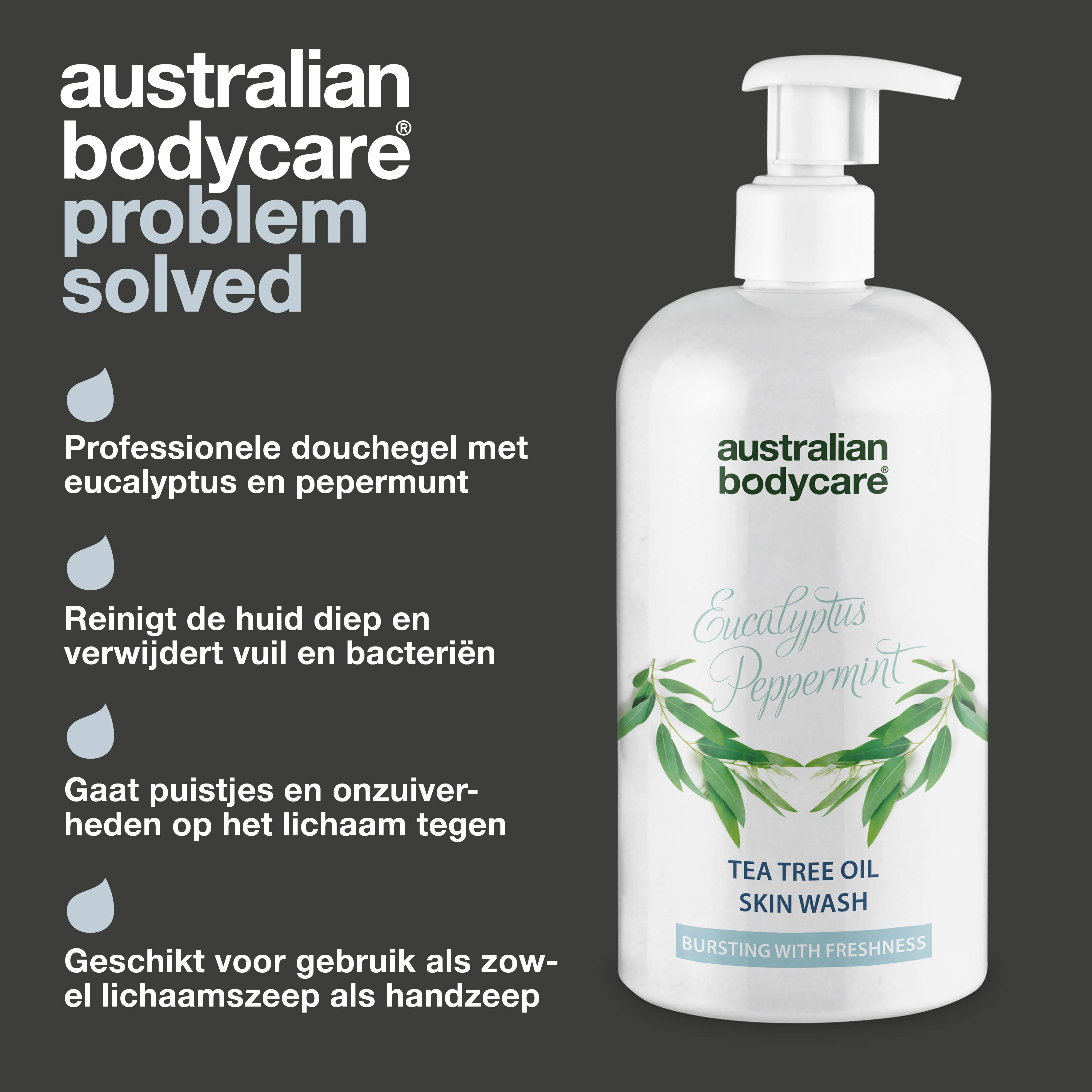 Professionele Eucalyptus Skin Wash — Douchegel voor professioneel gebruik met natuurlijke Teatree Olie en Australische Eucalyptus - Image 3