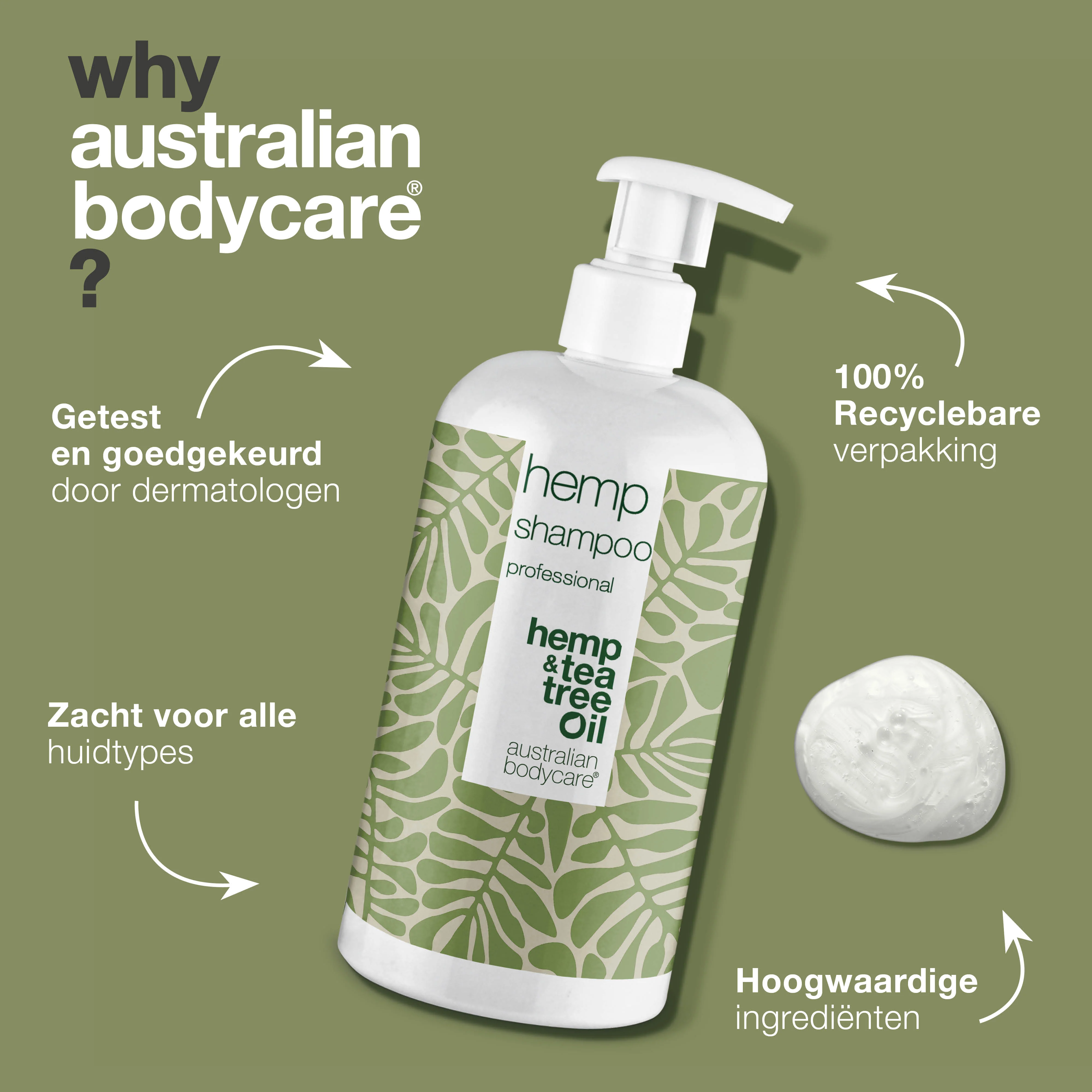Hemp Shampoo – Hydratatie en Kracht voor Elk Haartype — Verzorg je haar met Hemp Shampoo, die hydratatie en kracht biedt zonder uit te drogen. Geschikt voor dagelijks gebruik. - Image 4