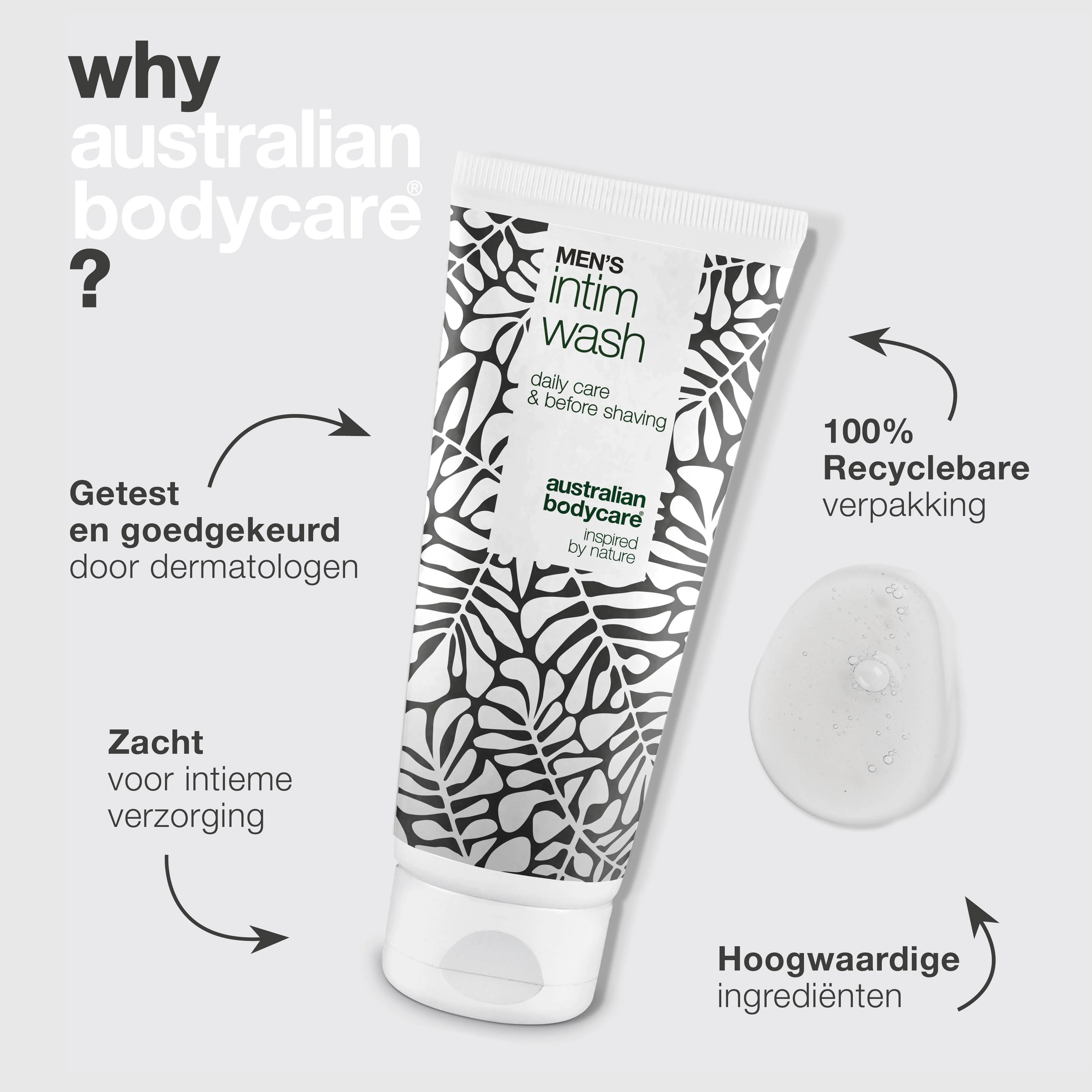 Intieme was voor mannen – Zachte verzorging voor dagelijks gebruik — Effectieve intieme was voor mannen. Helpt irritatie en ongemak te voorkomen. Natuurlijke verzorging voor een gezonde, schone huid. - Image 4