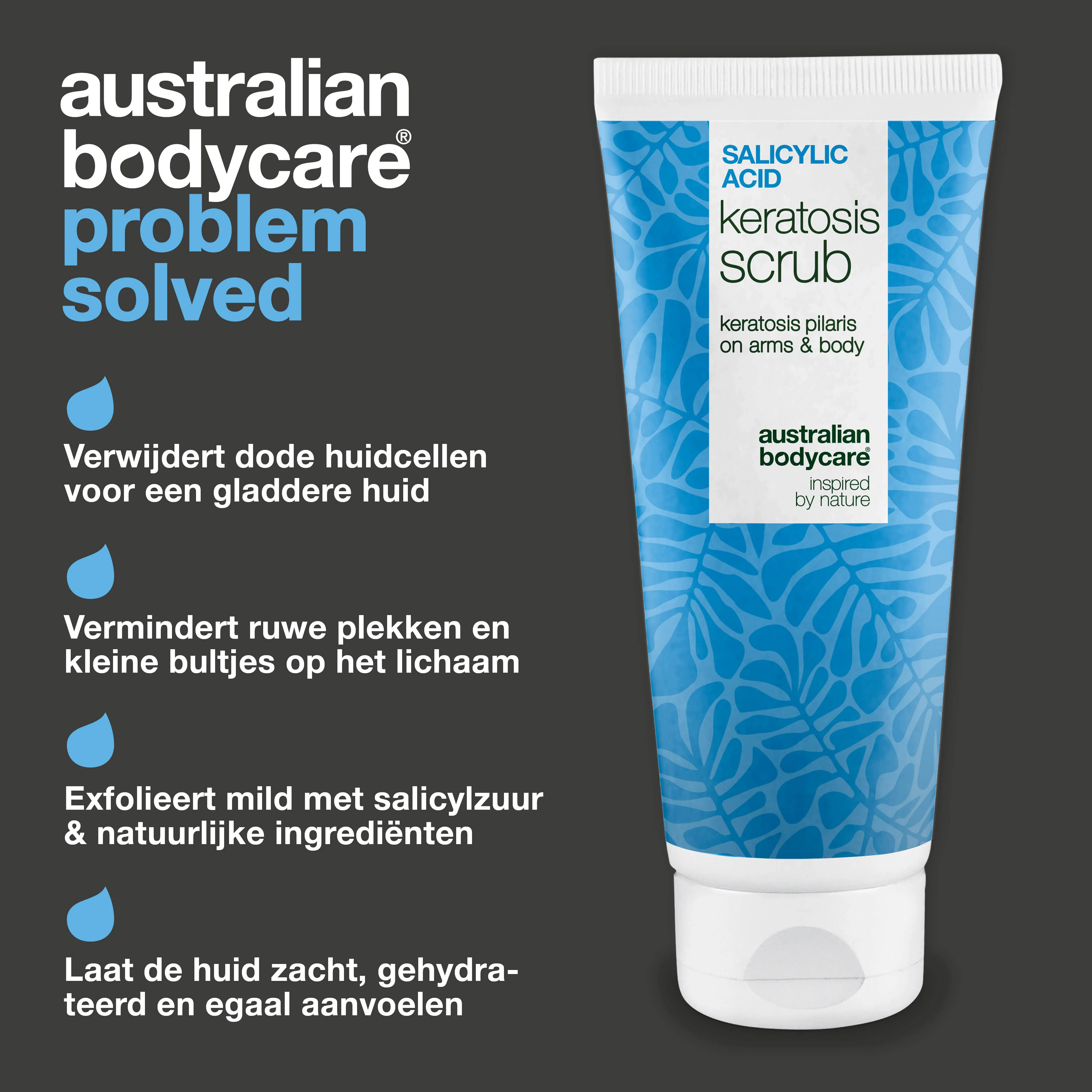 Keratosis Pilaris Lichaamsscrub tegen ruwe, bobbelige huid — Keratosis Pilaris Body Scrub tegen ruwe huid en bultjes. Exfolieert en verzacht met salicylzuur, glycolzuur en glycerine. - Image 3