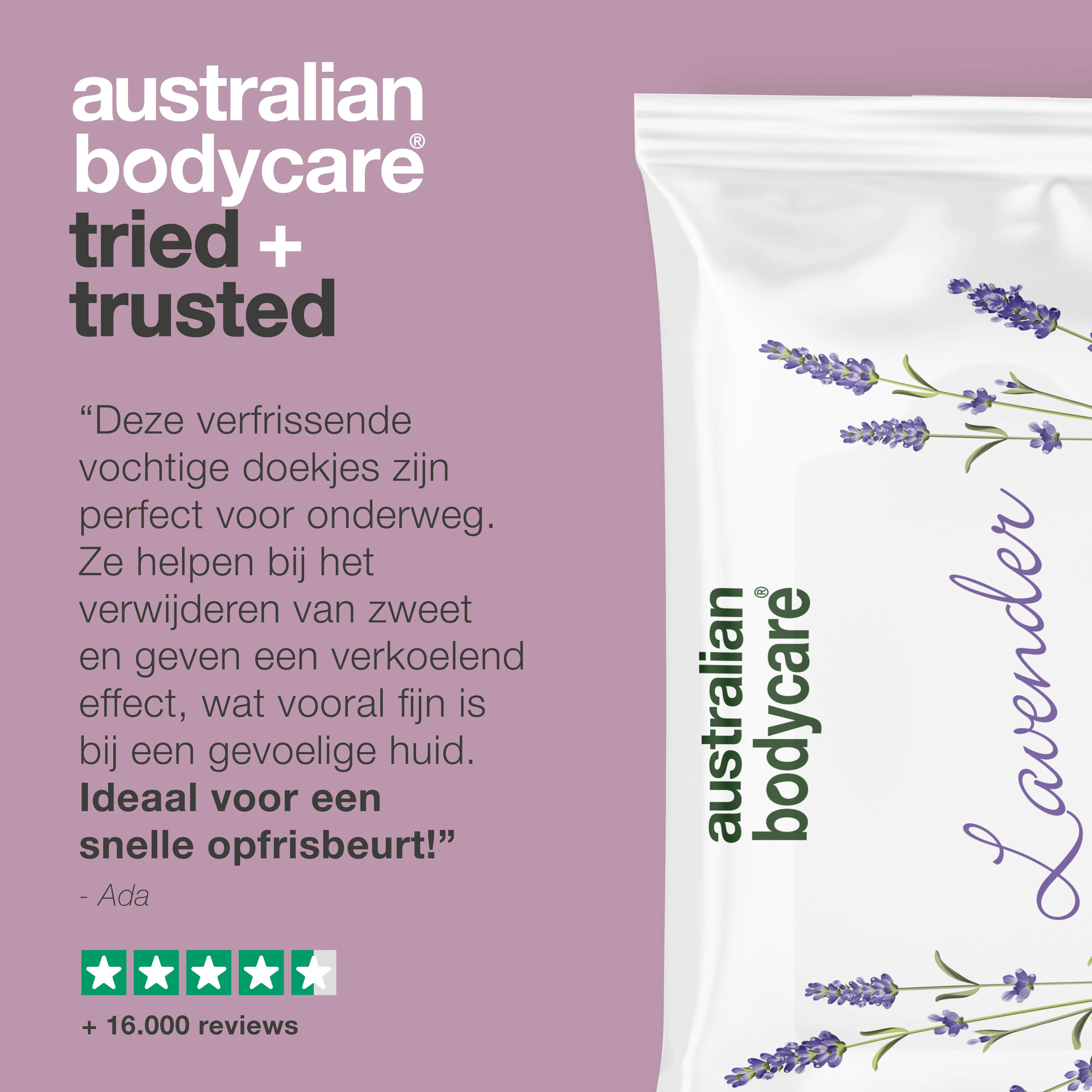 Vochtige doekjes met Lavendel & Tea Tree Olie 24 stuks — Voor het reinigen en hydrateren van gezicht en lichaam - Image 5