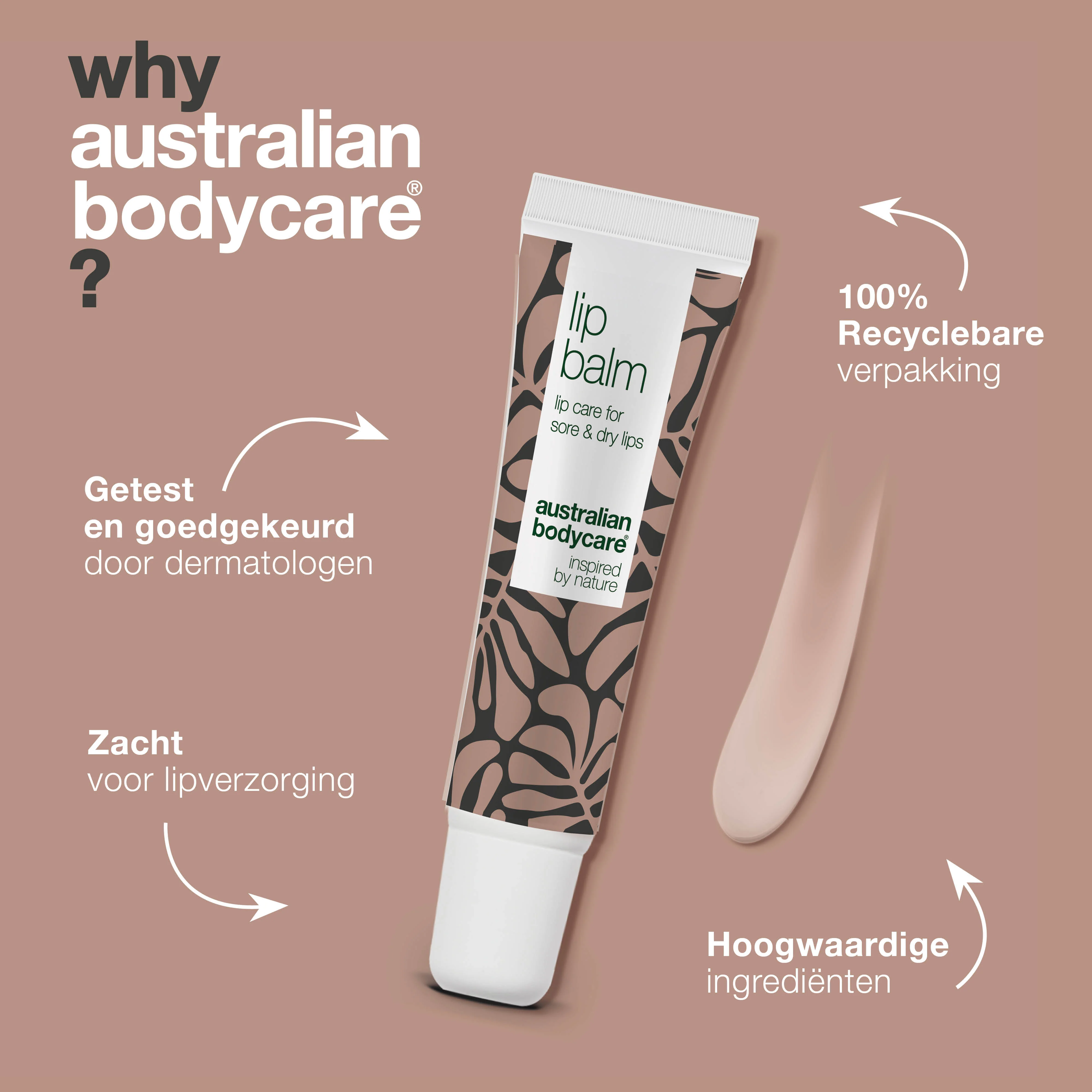 Lippenbalsem voor de verzorging van droge lippen — lippenbalsem met Tea Tree Olie voor droge lippen & verzorging van koortslip - Image 4