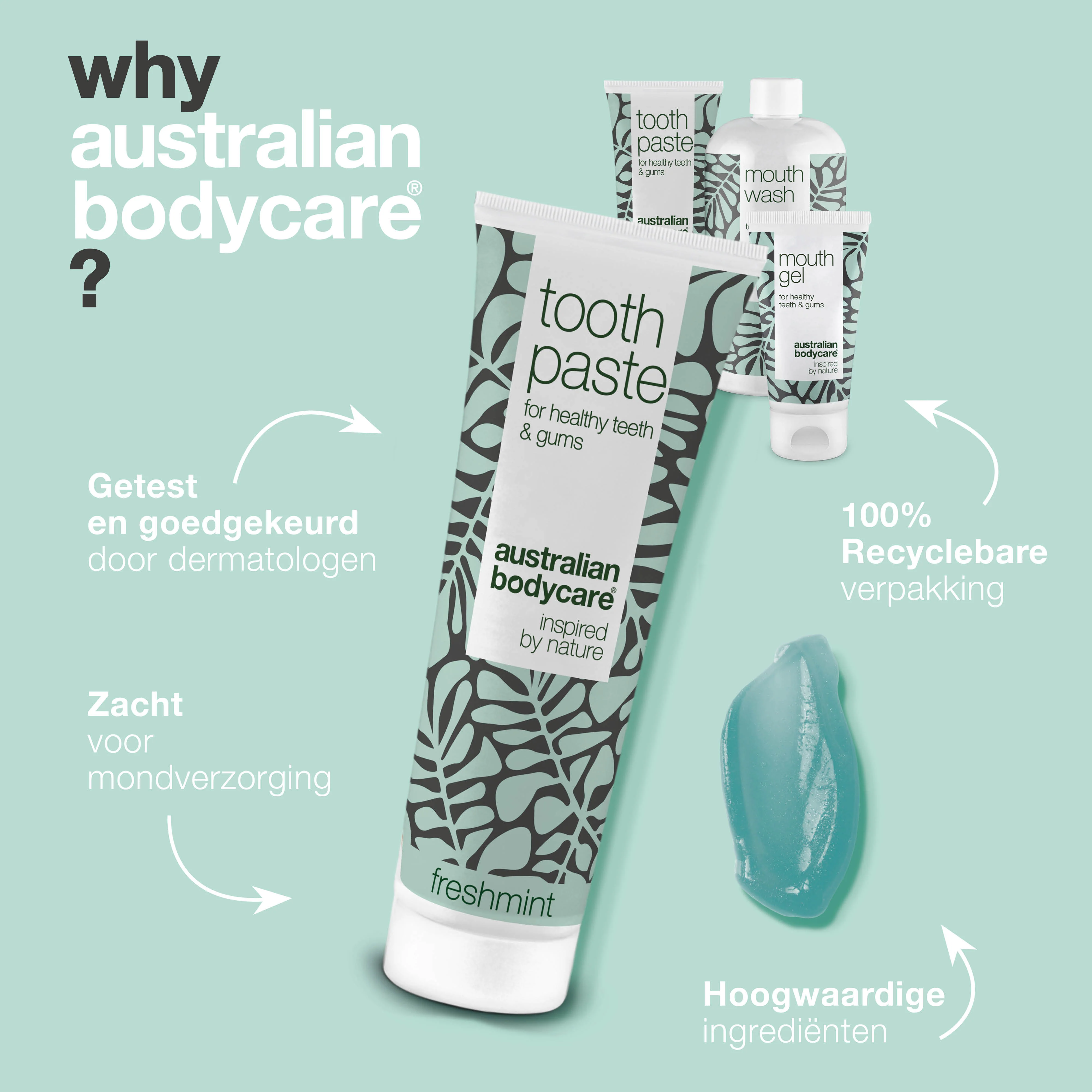 Mondverzorgingspakket met 4 producten met Tea Tree Oil — Voor dagelijkse verzorging bij mondschimmel, parodontitis en ontstoken tandvlees - Image 4