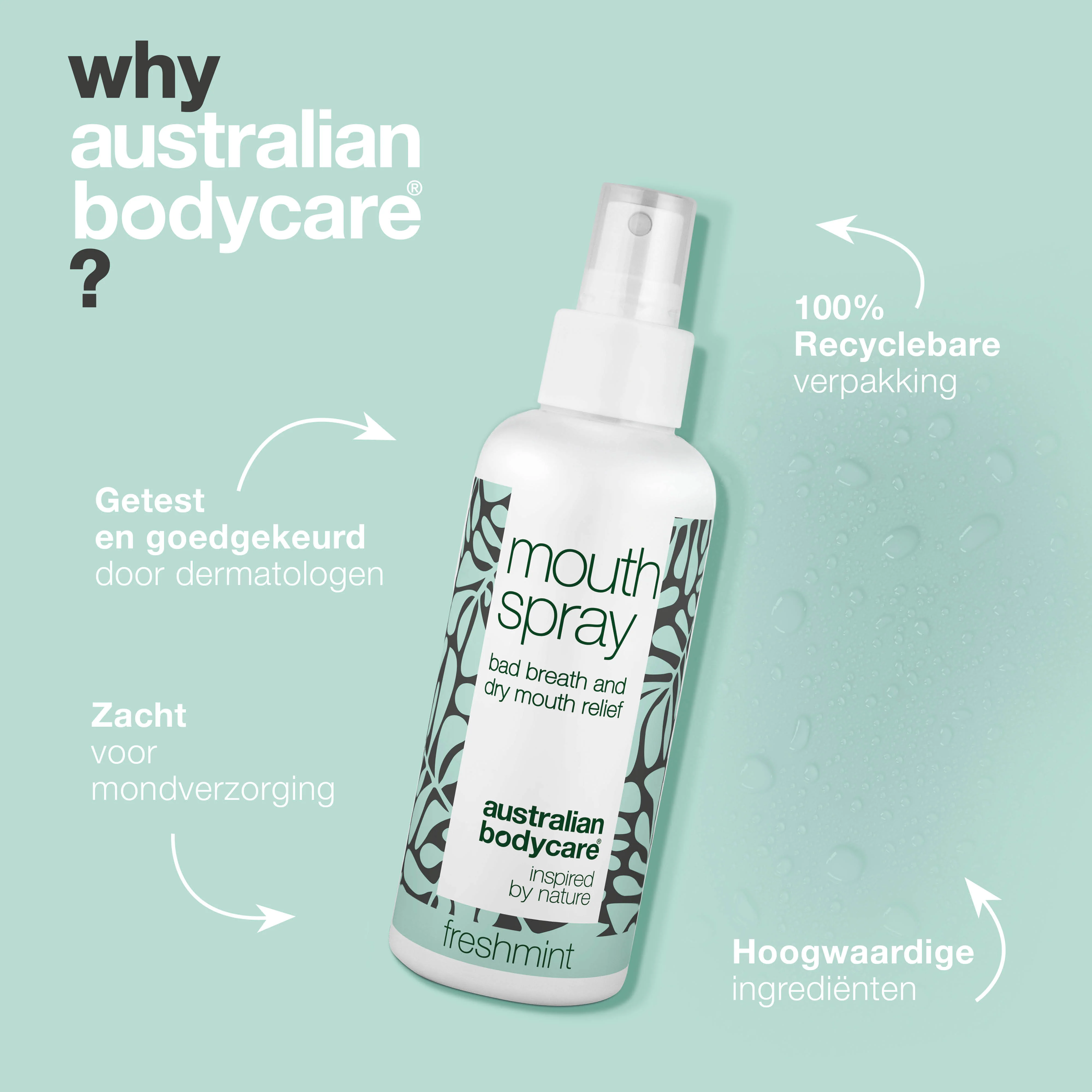 Mondspray tegen een droge mond en slechte adem – frisheid — Effectieve mondspray die een droge mond hydrateert en je adem verfrist. Ideaal voor dagelijks gebruik en perfect voor onderweg. - Image 4