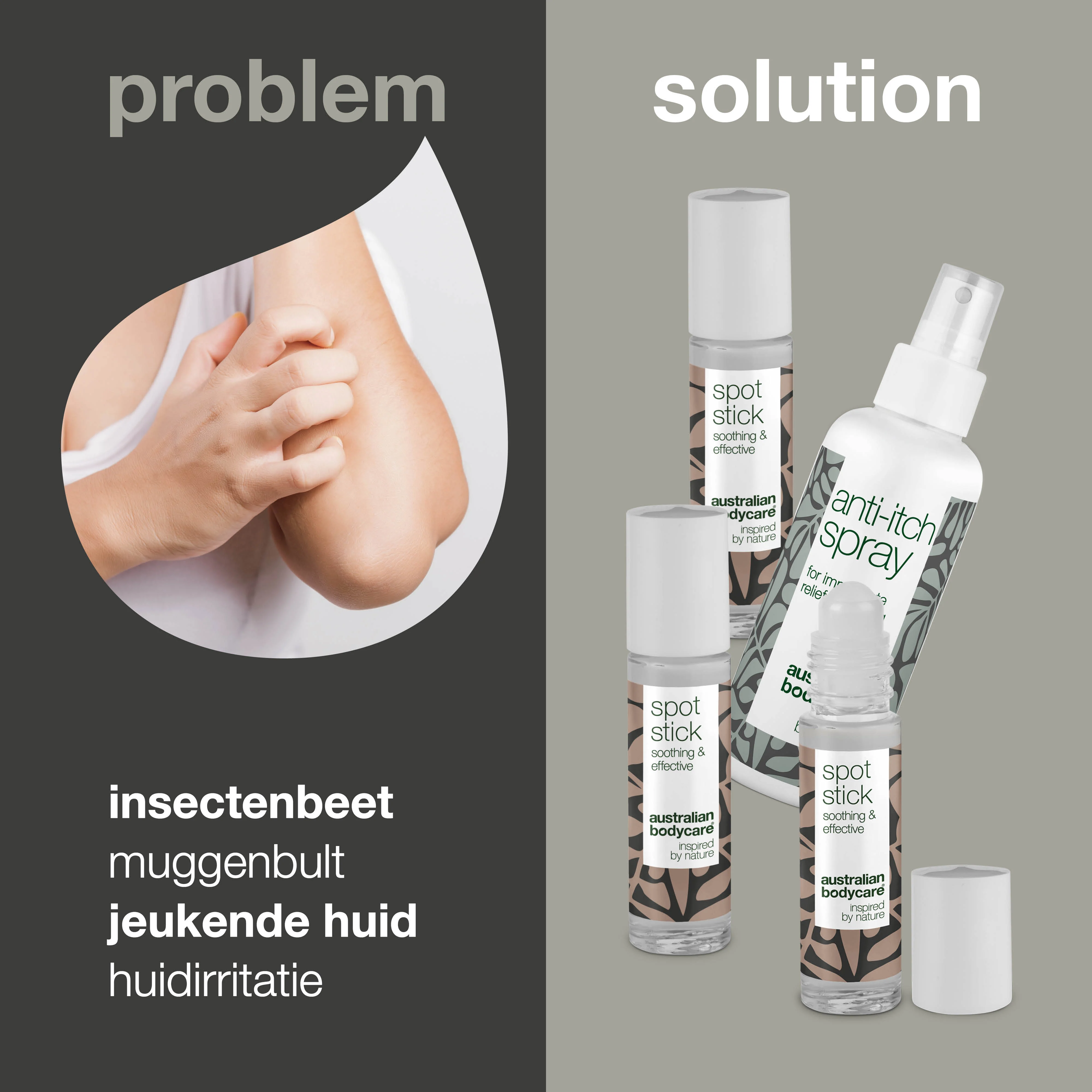 Pakket met 4 producten voor de verzorging bij muggenbult en insectenbeet — 4 kalmerende producten om irritatie door insectenbeet te verlichten - Image 2