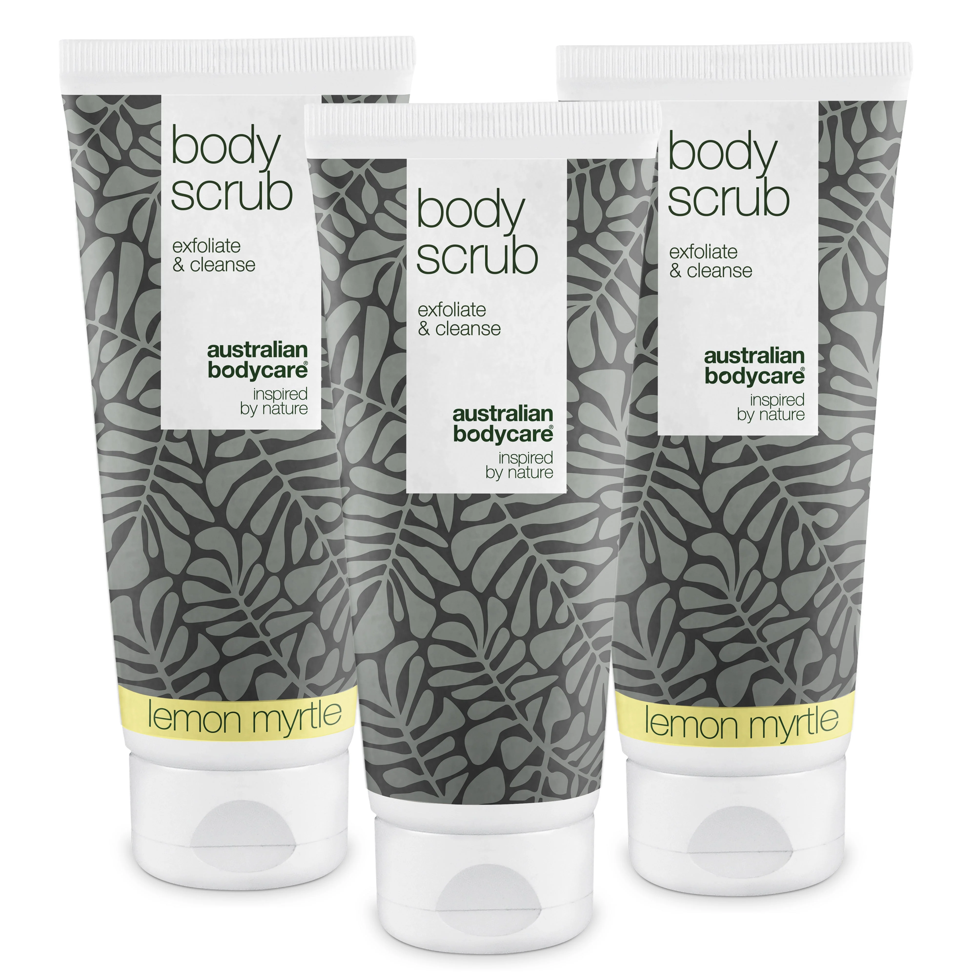 3 Body Scrubs - Voordeelpakket — Voordeelpakket met 3 Body Scrubs (200 ml): Tea Tree Oil & Lemon Myrtle