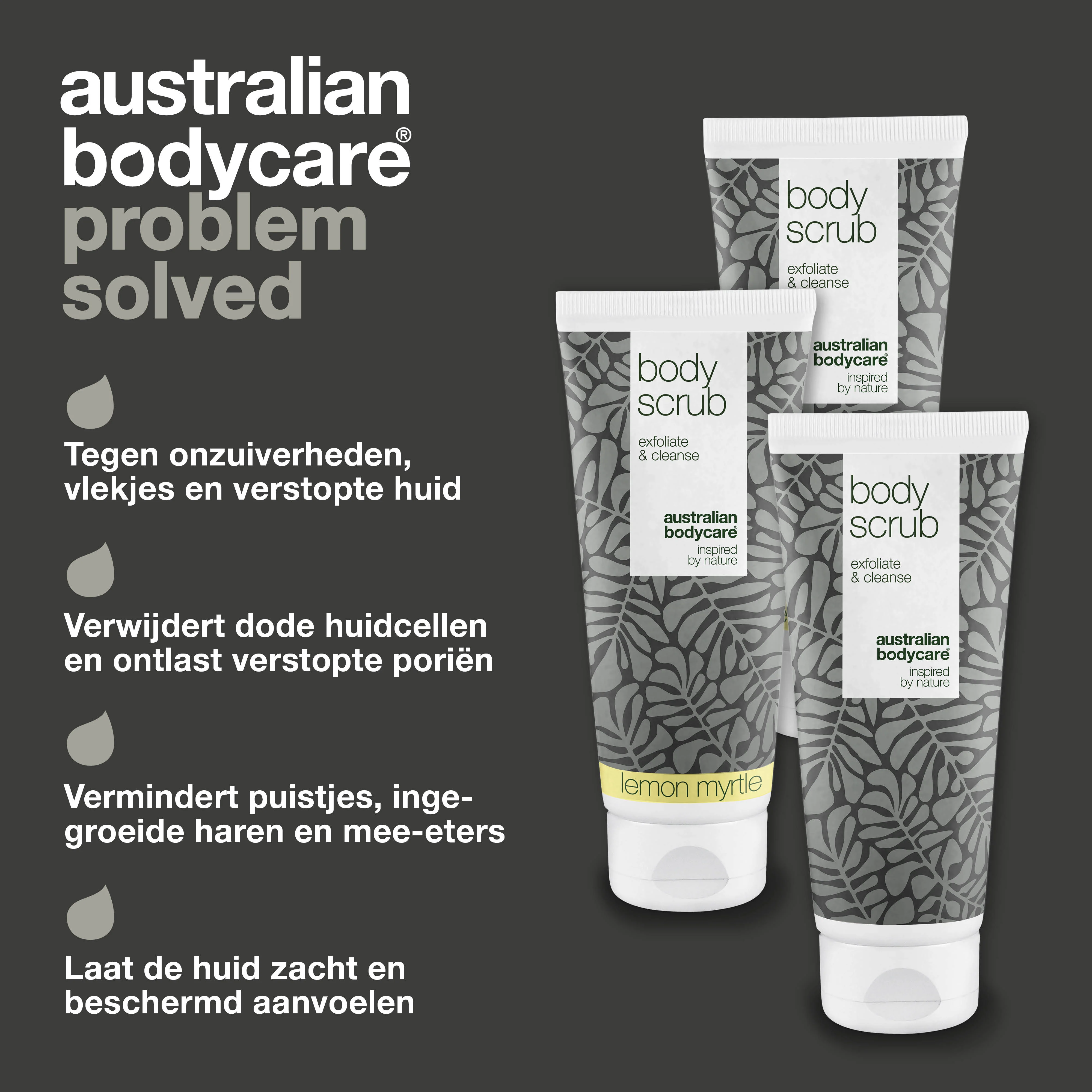 3 Body Scrubs - Voordeelpakket — Voordeelpakket met 3 Body Scrubs (200 ml): Tea Tree Oil & Lemon Myrtle - Image 3