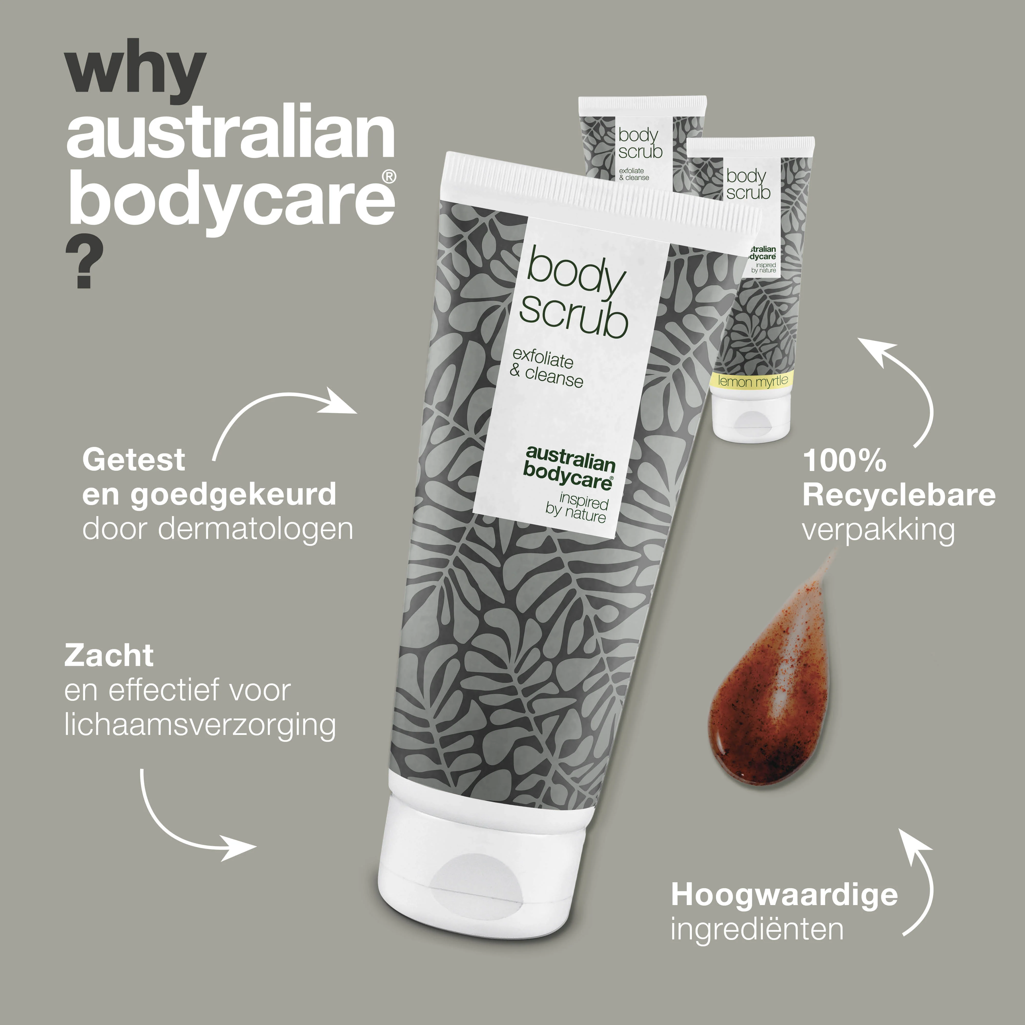 3 Body Scrubs - Voordeelpakket — Voordeelpakket met 3 Body Scrubs (200 ml): Tea Tree Oil & Lemon Myrtle - Image 4