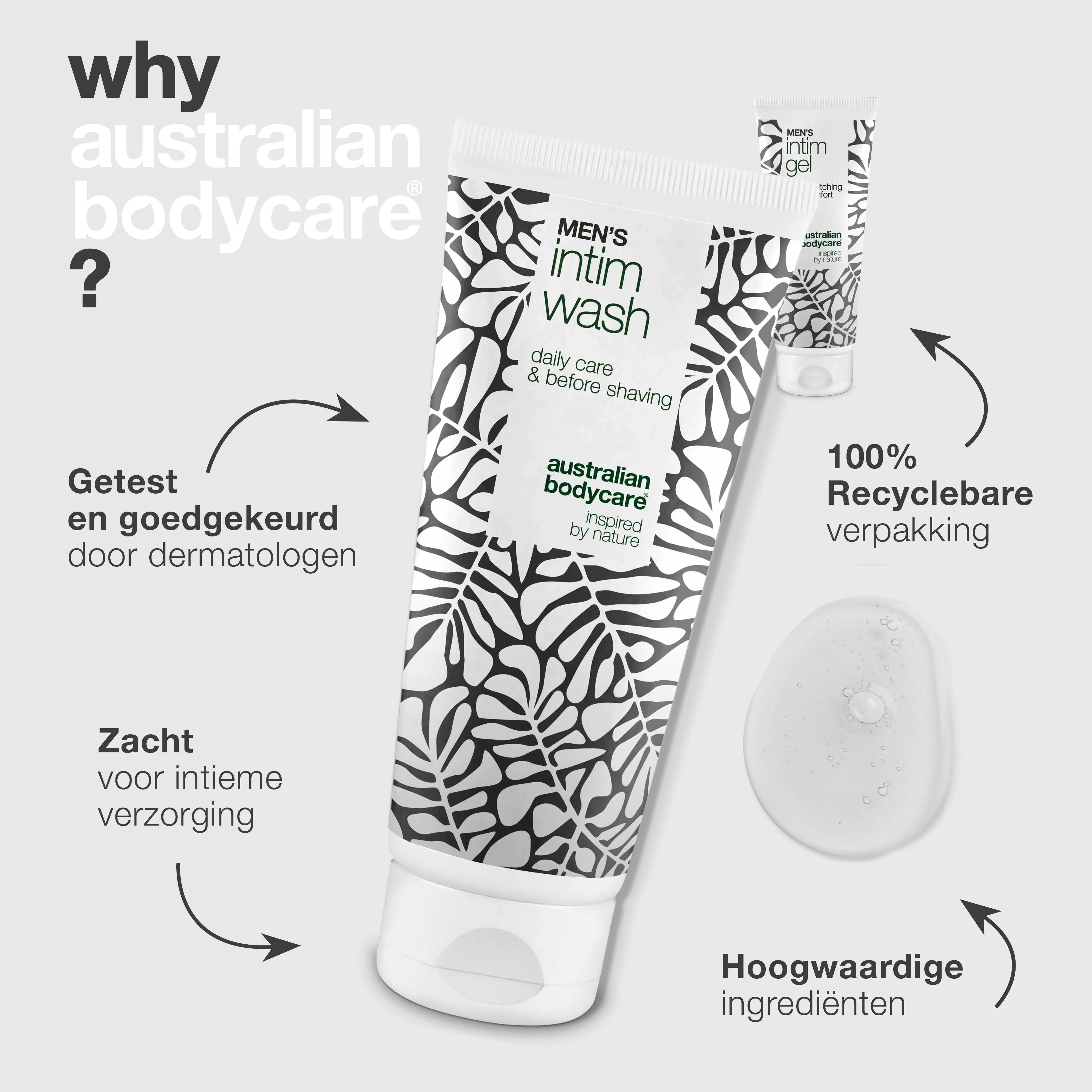 Pakket voor rode voorhuid - Verzachtende was en gel — Kalmeer een rode en geïrriteerde voorhuid met Men's Intimate Wash en Intim Gel. Zachte verzorging voor hygiëne en verlichting. - Image 4