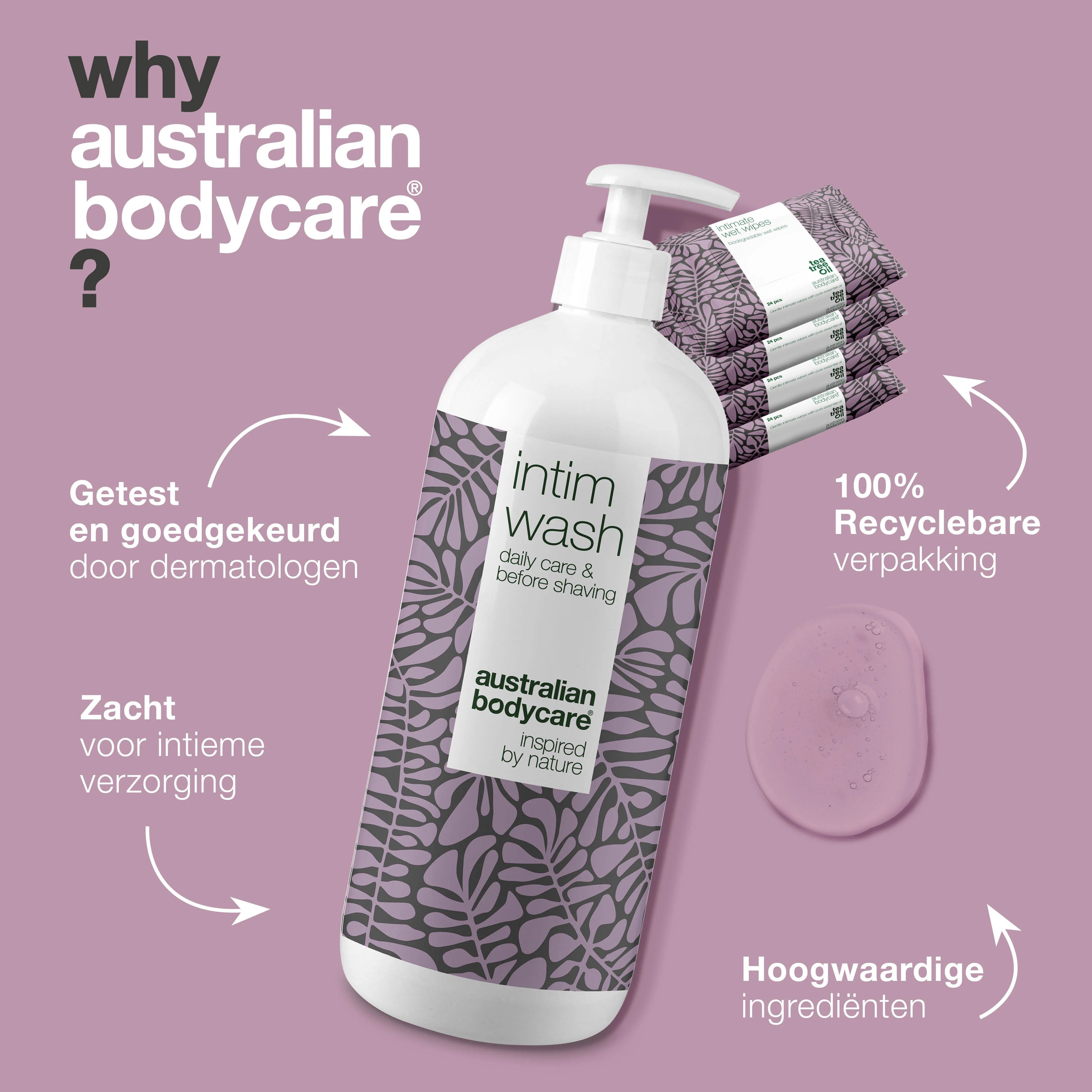 Pakket voor optimale intieme hygiëne — Verzorgingsproducten tegen jeuk, branderigheid en geur - Image 4