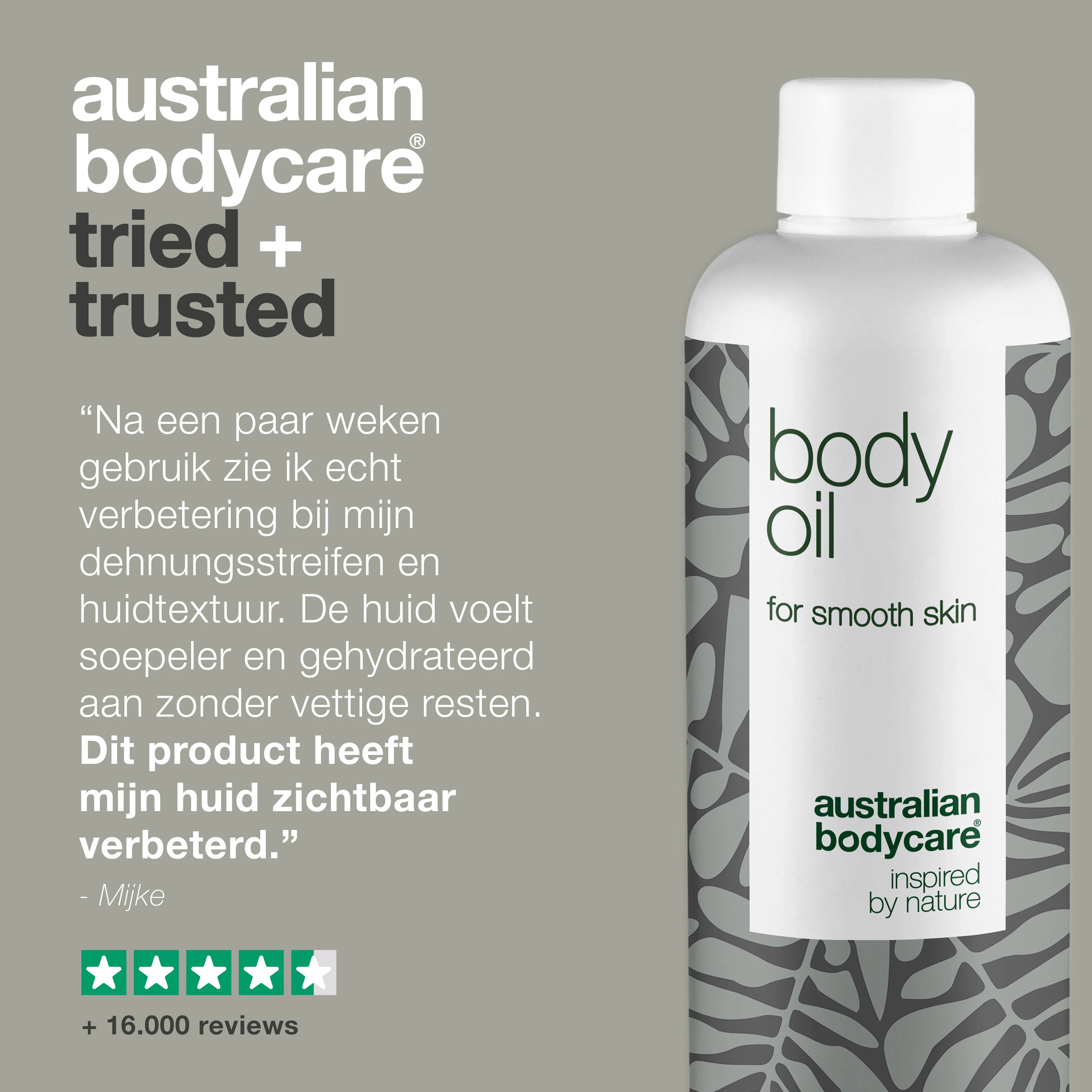 Body Oil – Vermindert striae, littekens en pigmentvlekken — Body Oil vermindert striae, littekens en pigmentvlekken. Met amandelolie, squalaan en vitamine E voor een gehydrateerde en zachte huid. - Image 5