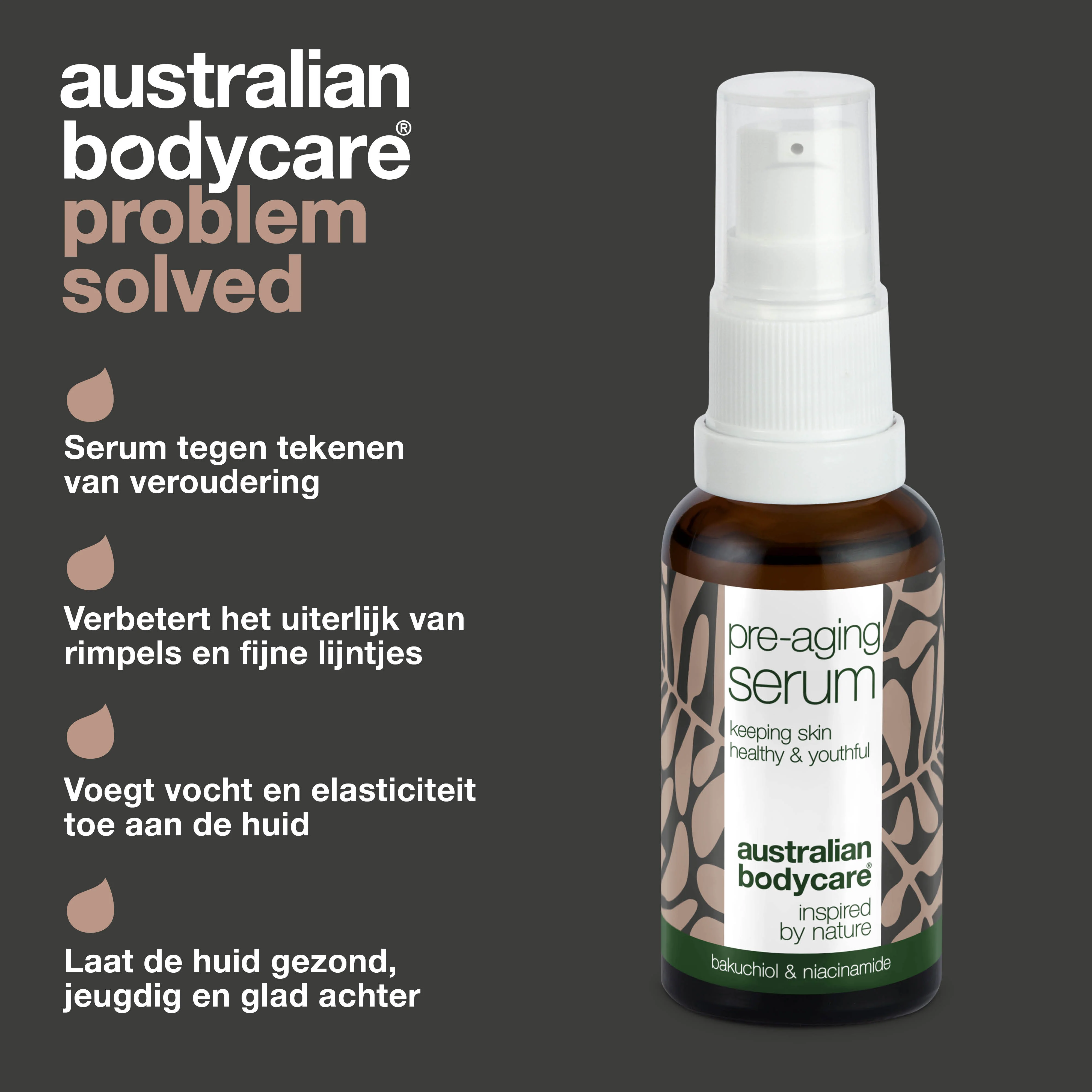 Pre-aging Serum – Voorkomt rimpels en fijne lijntjes — Pre-aging Serum bestrijdt huidveroudering en verstevigt de huid met Peptiden, Cafeïne en Hyaluronzuur. Verzacht lijntjes en hydrateert intensief. - Image 3