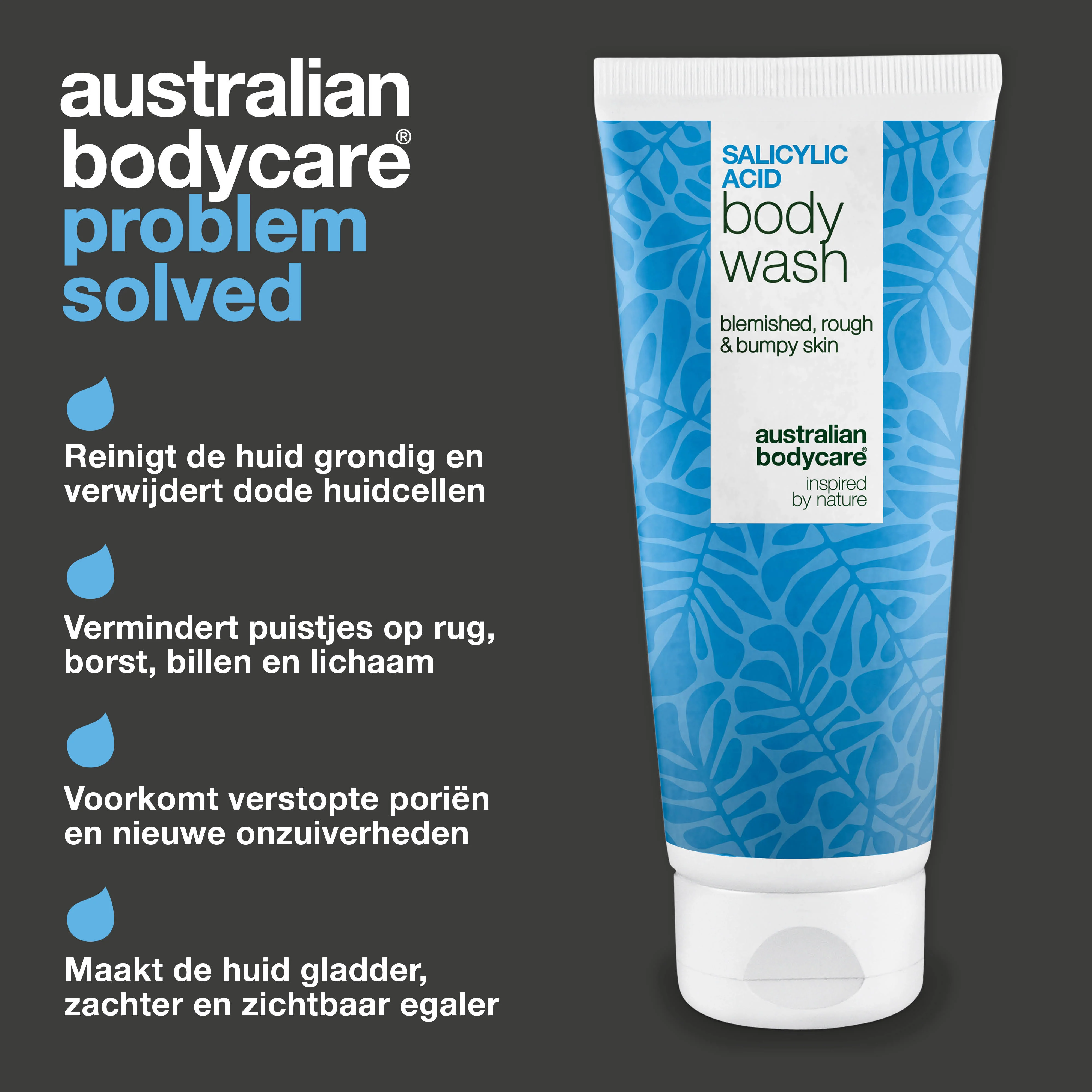 Salicylzuur Douchegel voor een onzuivere rug en billen — Salicylzuur Body Wash tegen puistjes en poriën. Met salicylzuur, niacinamide, zink PCA en hydraterende glycerine. - Image 3