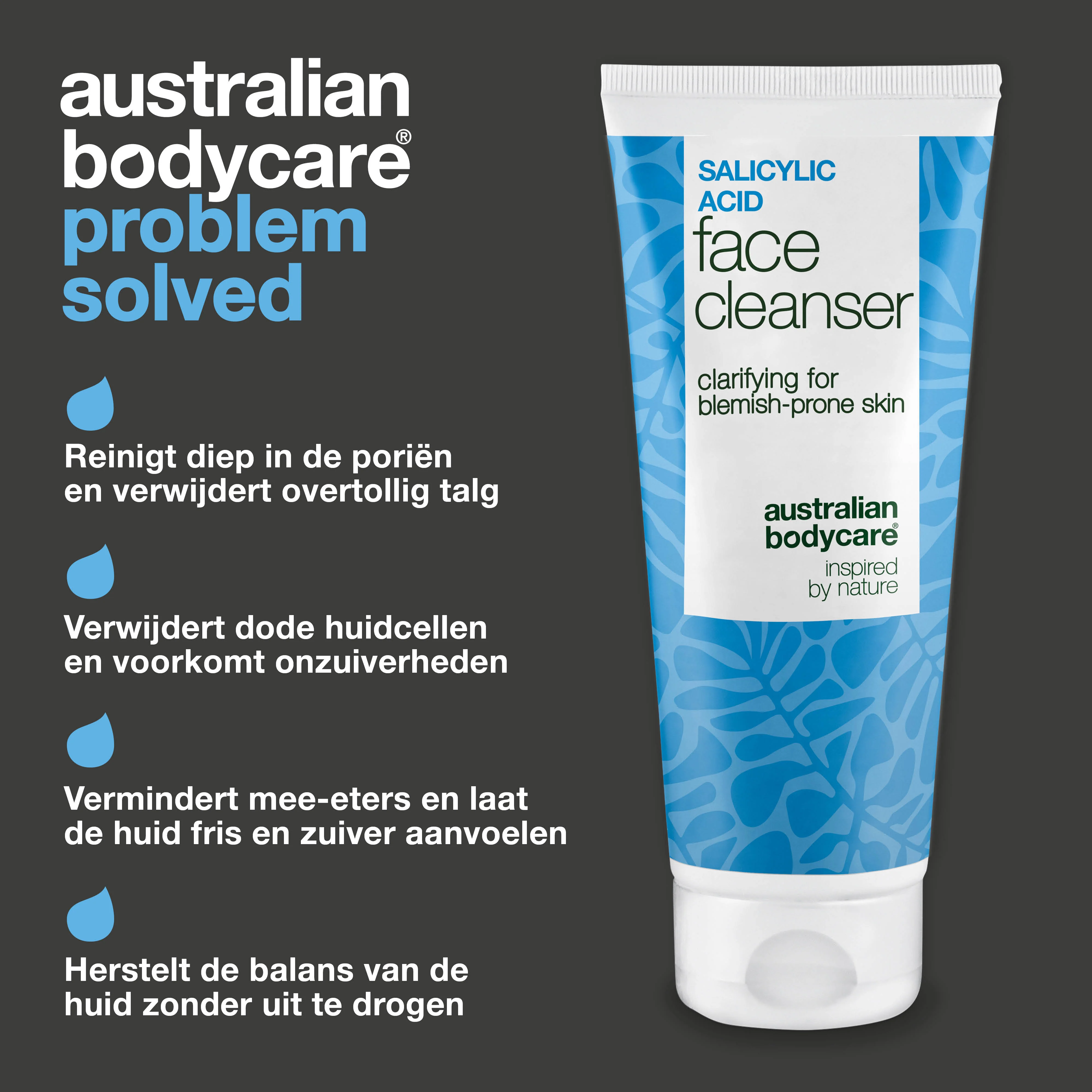 Salicylzuur Gezichtsreiniger tegen onzuiverheden — Salicylzuur Cleanser helpt tegen mee-eters, zuivert de huid en voorkomt verstopte poriën. Met Salicylzuur. - Image 3