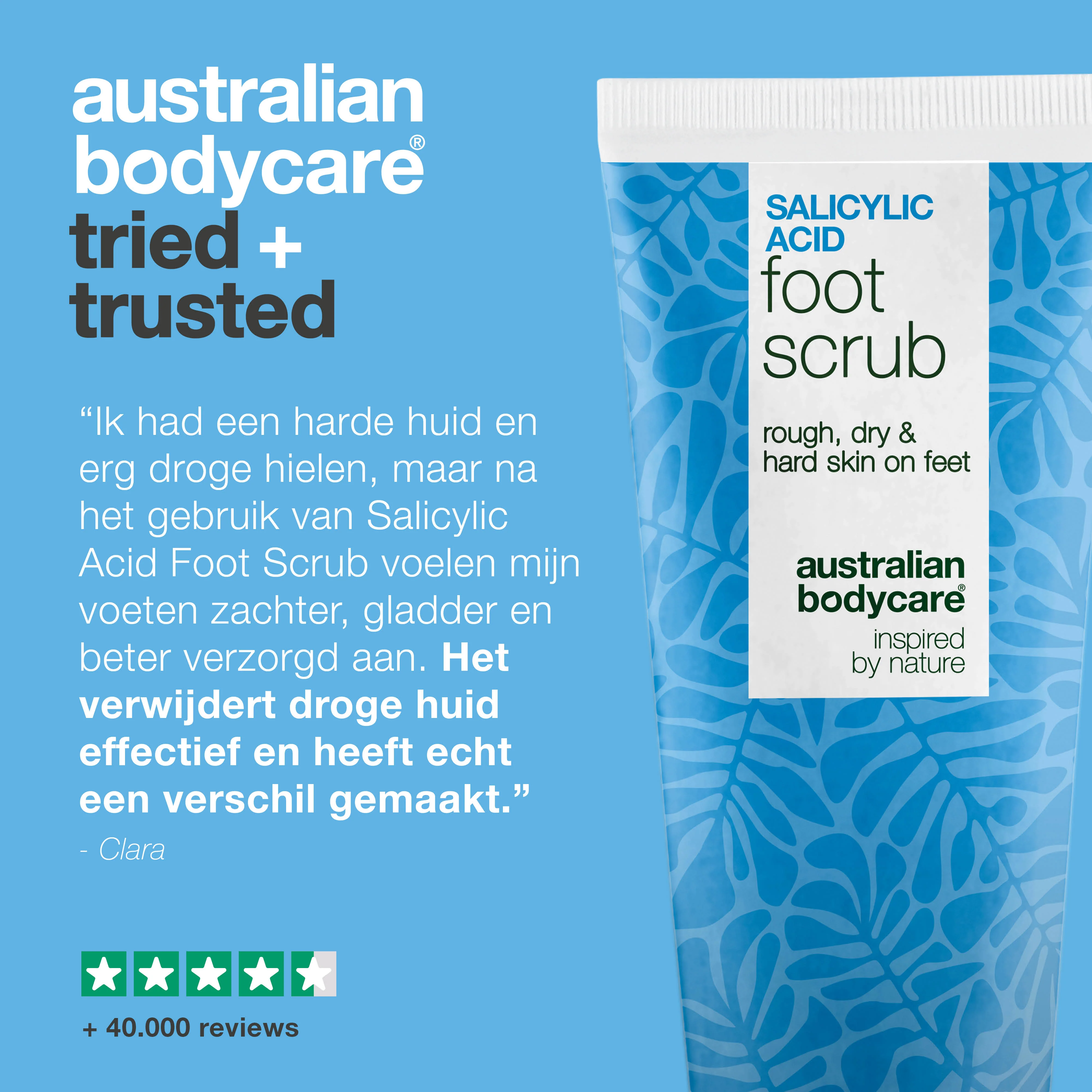 Salicylzuur Voetscrub – verwijdert eelt en droge huid — Voetscrub met salicylzuur behandelt ruwe en harde voeten. Verwijdert dode huidcellen en maakt hielen soepel en gezond. - Image 5