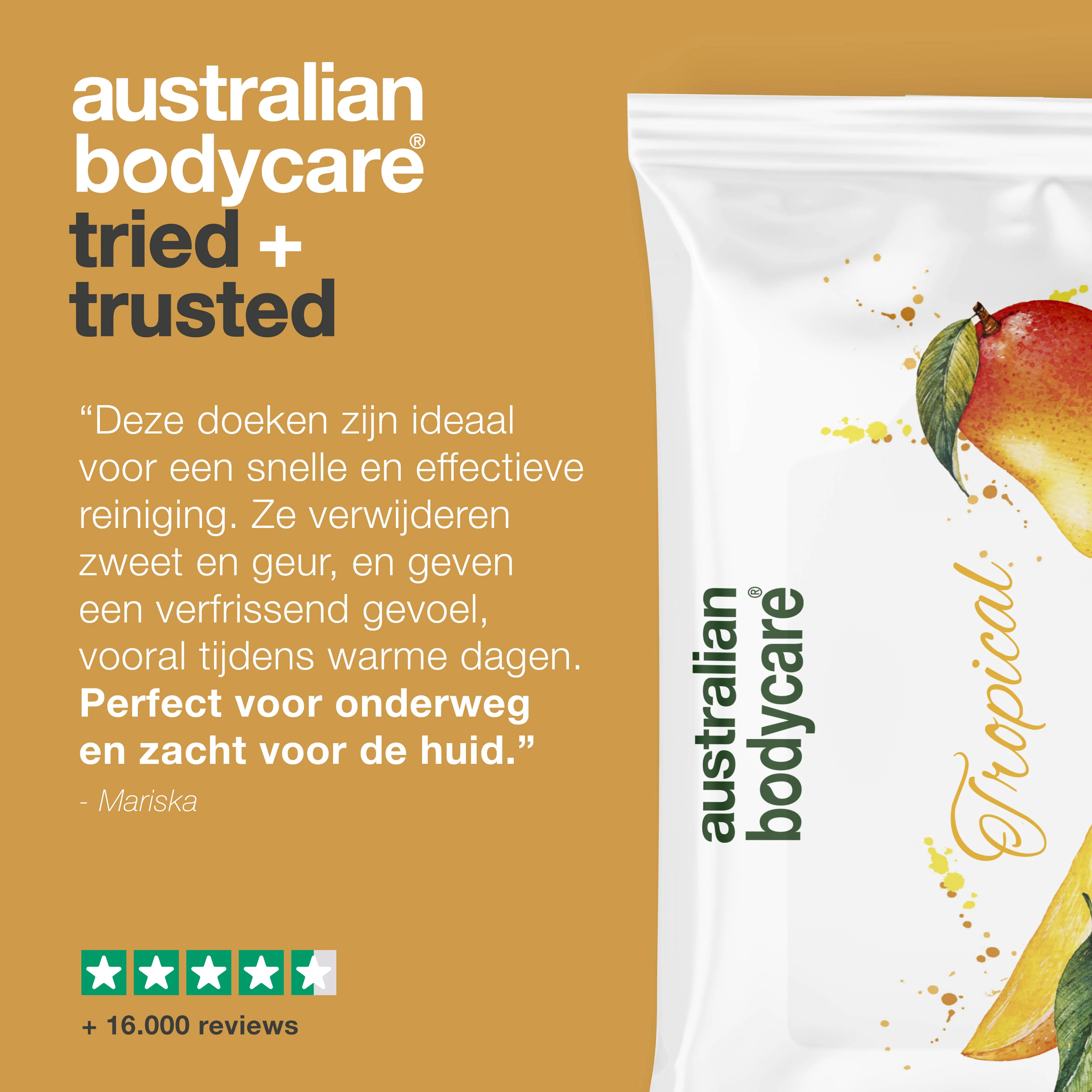 Vochtige doekjes met Mango & Tea Tree Olie 24 stuks — Voor dagelijkse reiniging van lichaam en gezicht - Image 5