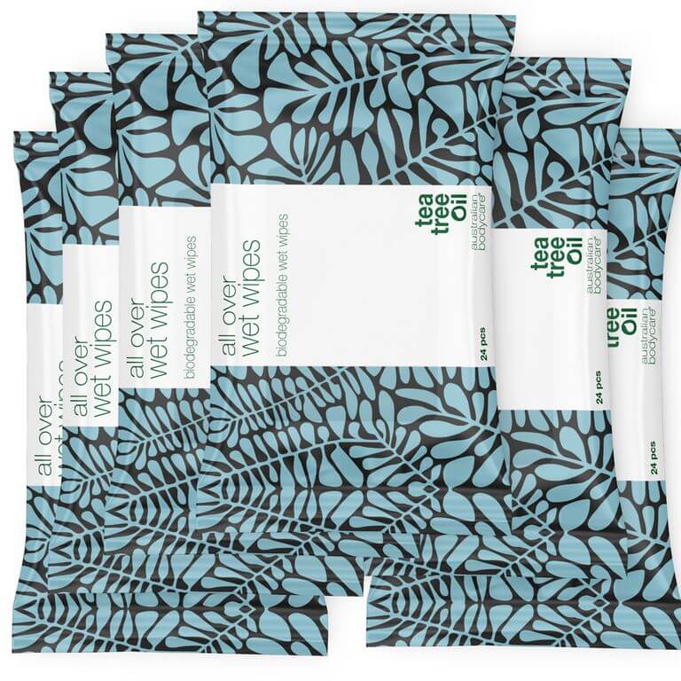 Vochtige doekjes met Tea Tree Olie 24 stuks — Reinigen en verfrissen de huid op het lichaam effectief - Image 8