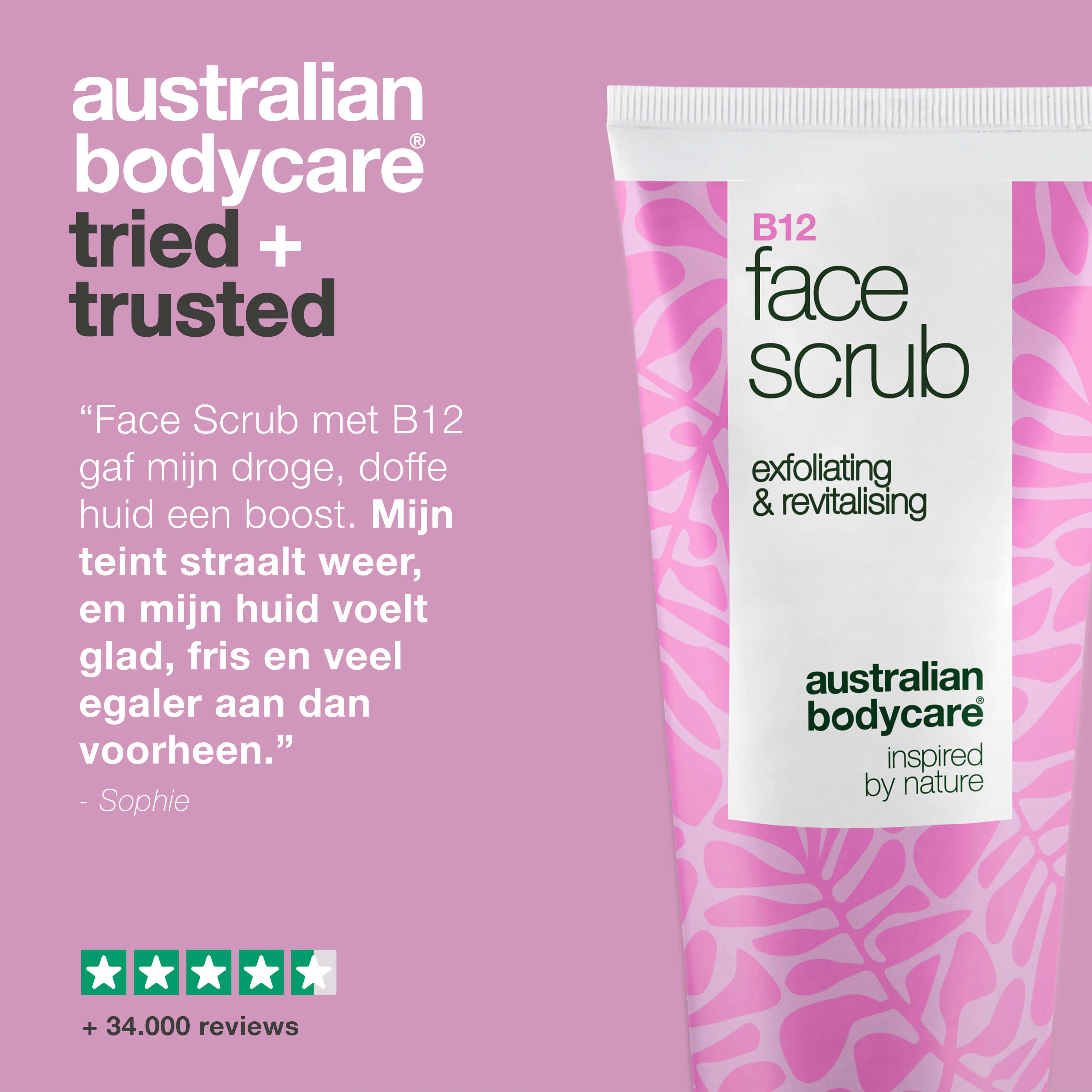 Gezichtsscrub voor doffe huid – met B12 en fruitzuren — Gezichtsscrub voor doffe huid. Met vitamine B12, glycolzuur en abrikozenpitten voor een gladdere, stralende huid. - Image 5