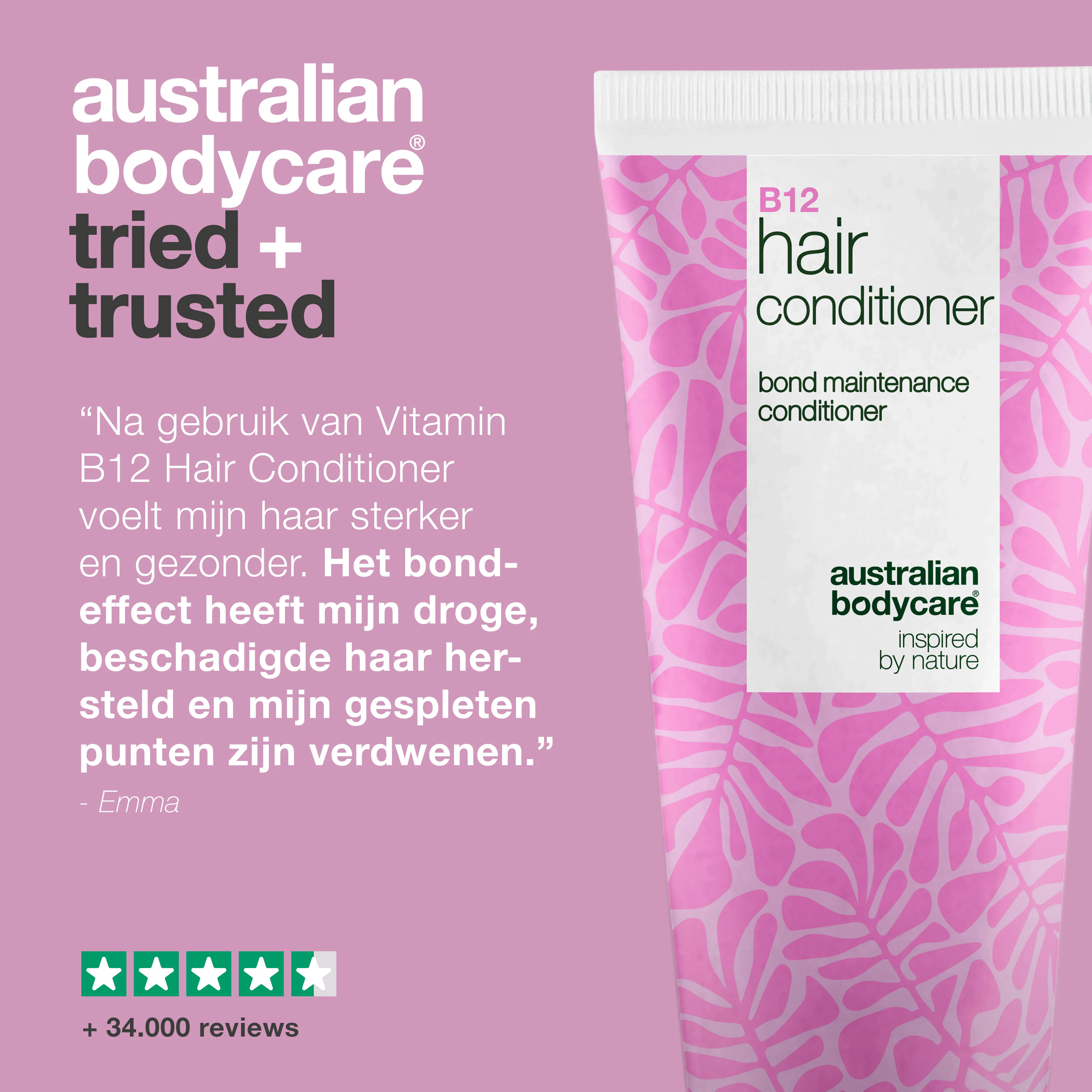 Vitamine B12 Hair Conditioner – Versterkt droog en verzwakt haar — Vitamine B12 Hair Conditioner voor beschadigd haar. Bond-effect herstelt en versterkt. Met Vitamine B12, Panthenol en Elaya Renova™. - Image 5