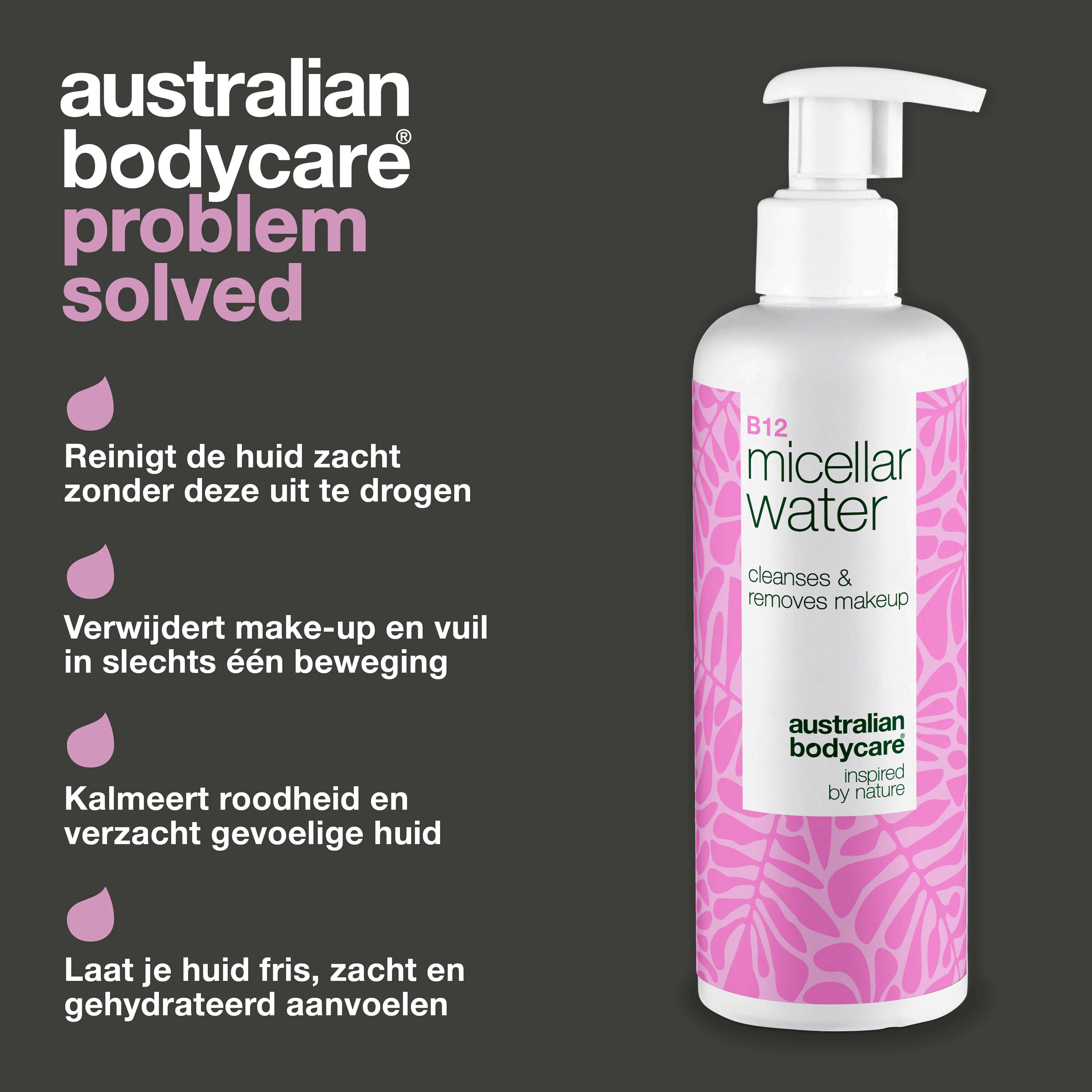 Micellair Water – Reinigt, kalmeert en verwijdert make-up — Micellair Water tegen irritatie en make-up. Voor de gevoelige huid. Bevat B12, Niacinamide, Glycerine en Propanediol. - Image 3