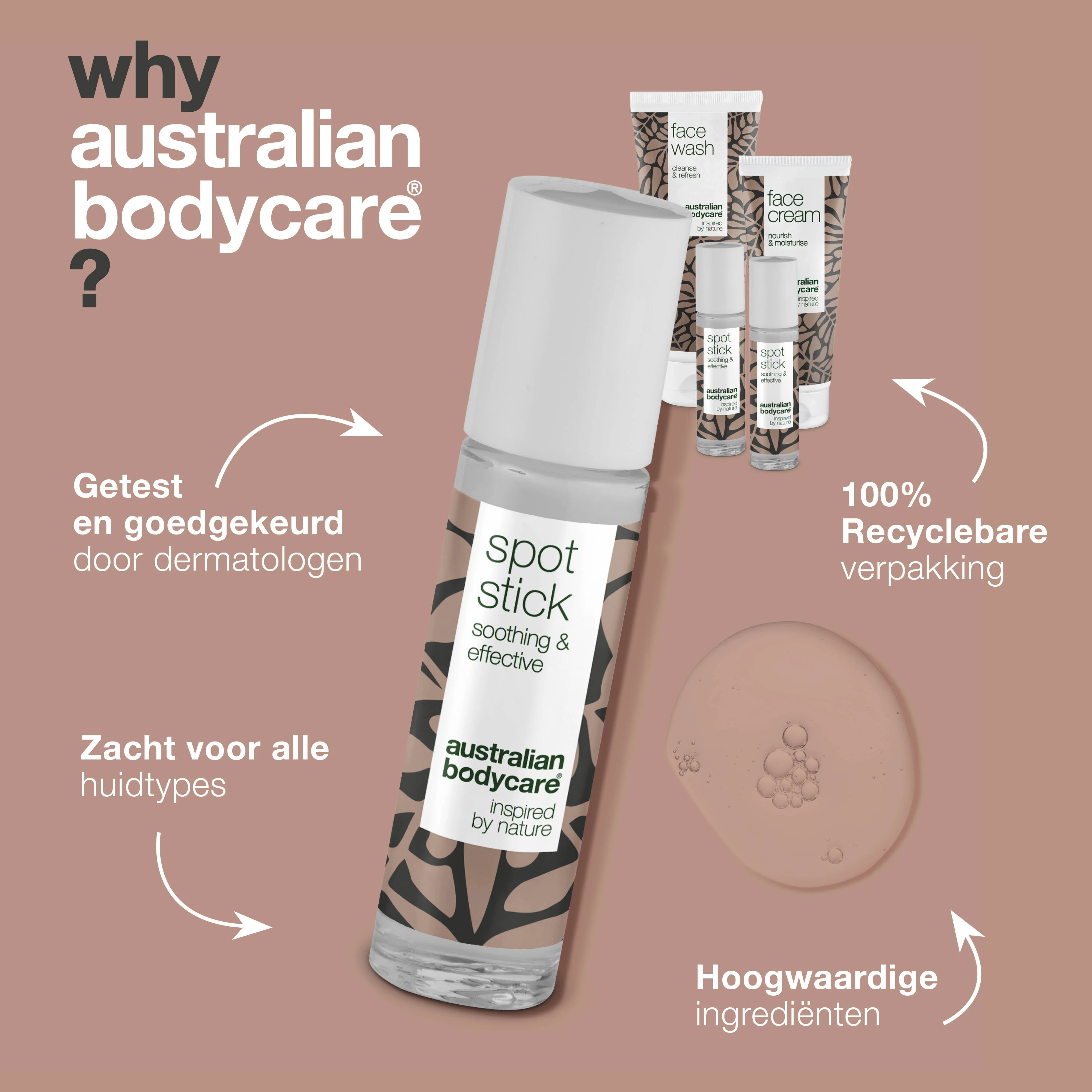 XL gezichtsproducten voor puistjes en onzuivere huid — Grote gezichtsreiniger, gezichtscrème & 3-pak Spot Stick voor puistjes & vette huid - Image 4