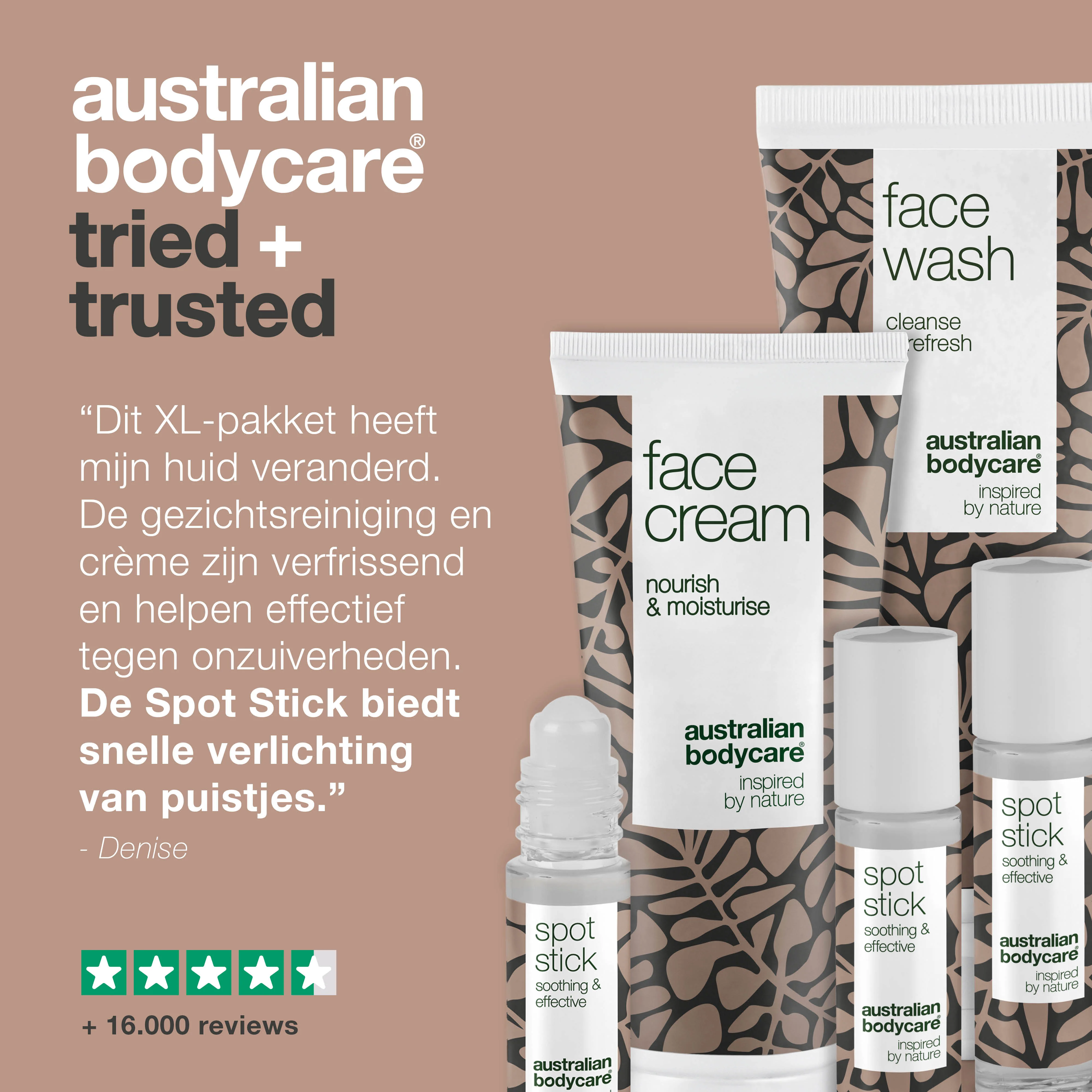 XL gezichtsproducten voor puistjes en onzuivere huid — Grote gezichtsreiniger, gezichtscrème & 3-pak Spot Stick voor puistjes & vette huid - Image 5