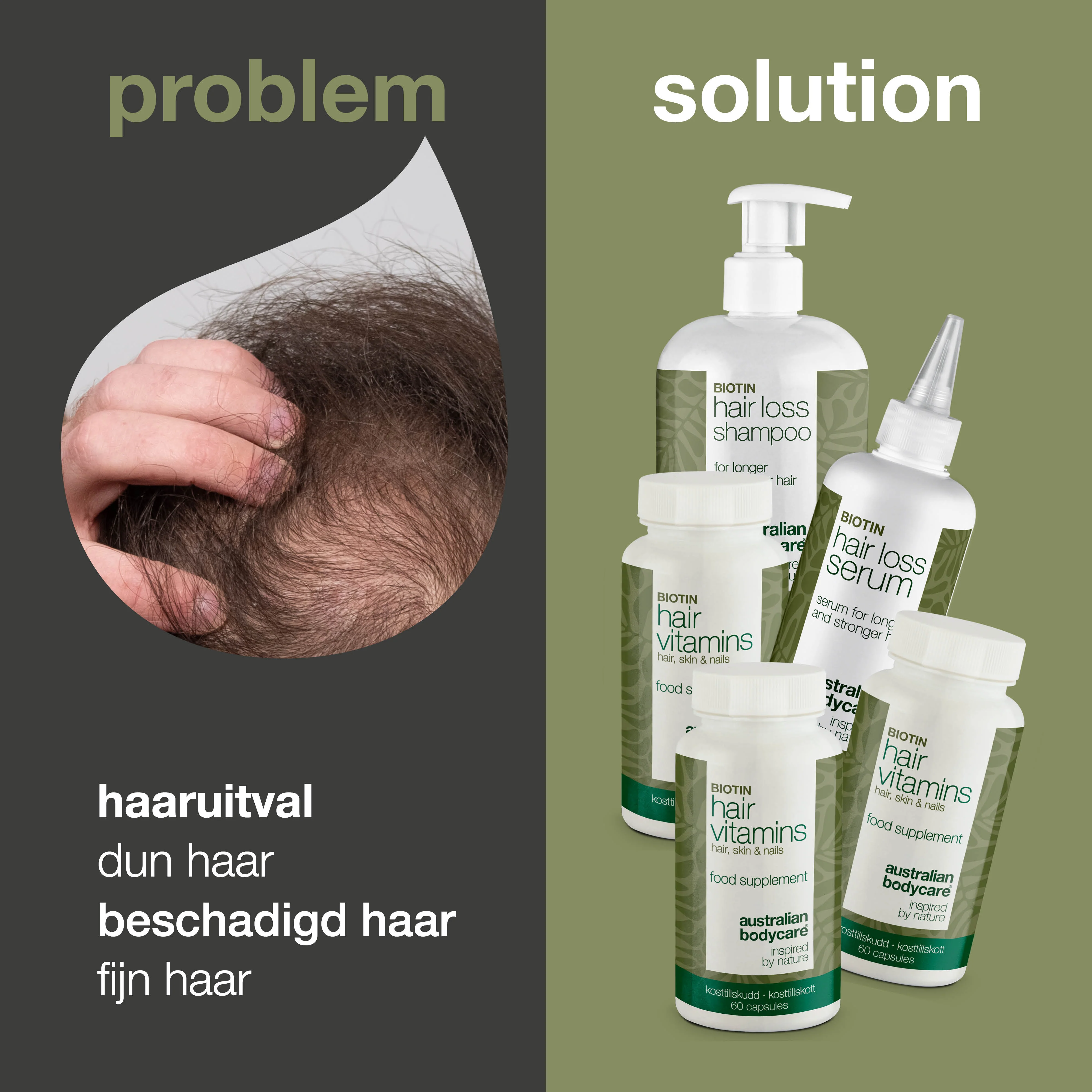 XL pakket voor haaruitval — 5 haaruitvalproducten met Biotine voor dun haar - Image 3