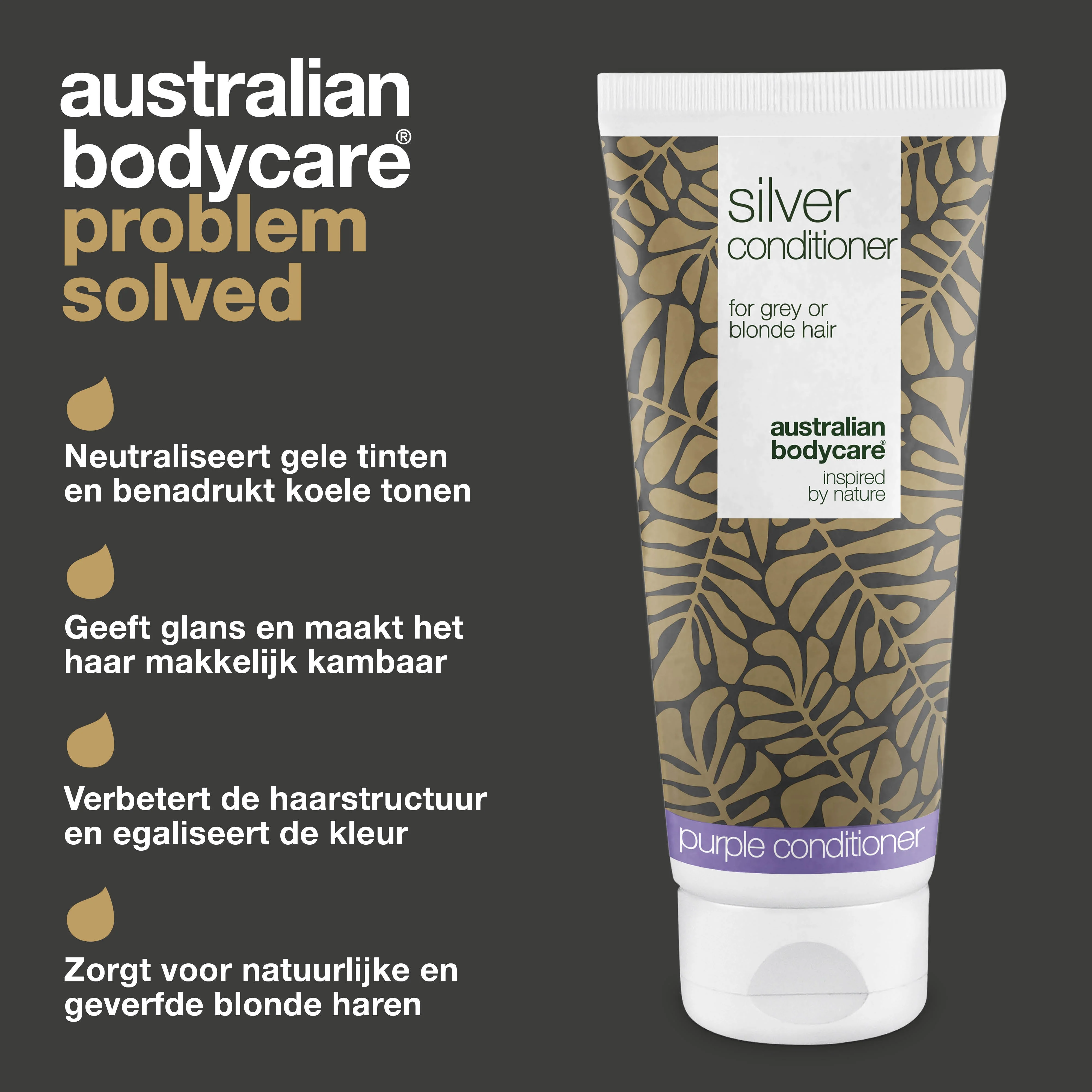Silver Conditioner voor grijs en blond haar – Weg met geel — Conditioner met violette pigmenten neutraliseert geel in grijs en blond haar. Voedt, verzacht en geeft een prachtige koele glans. - Image 3