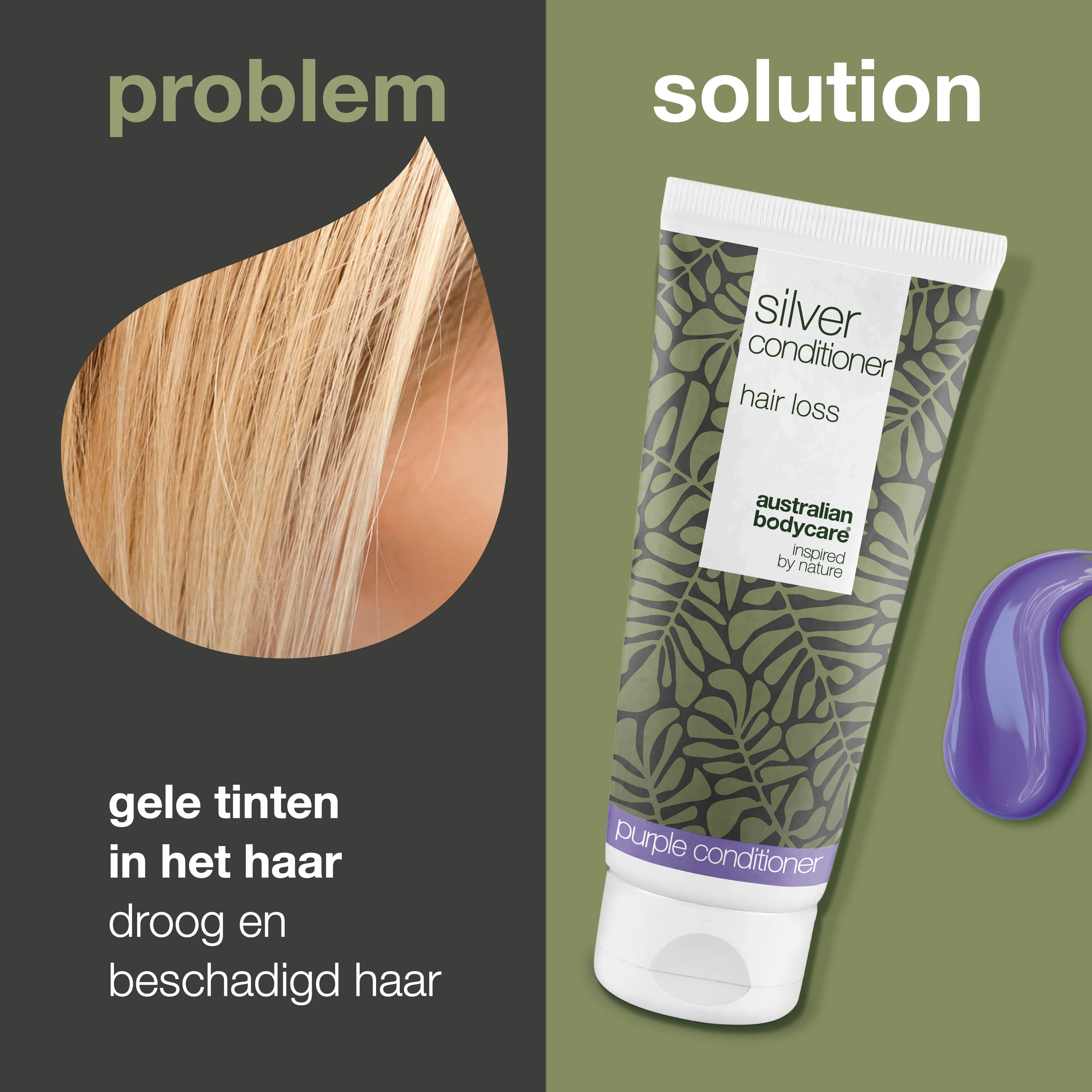 Conditioner voor grijs en blond haar – Tegen haaruitval — Verzorg grijs en blond haar met Silver Conditioner. Vermindert haaruitval, neutraliseert gele tonen en laat het haar zacht en glanzend. - Image 2