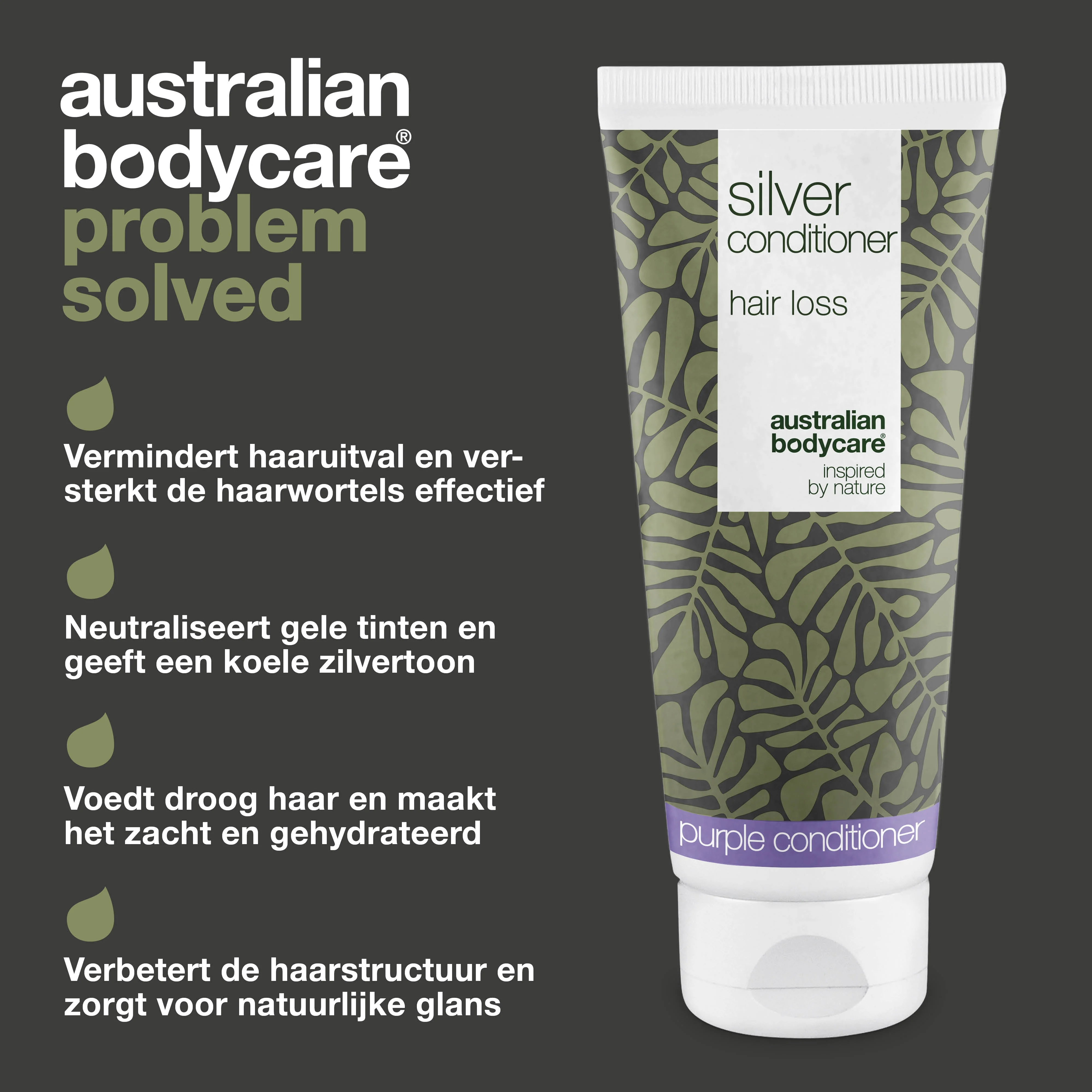 Conditioner voor grijs en blond haar – Tegen haaruitval — Verzorg grijs en blond haar met Silver Conditioner. Vermindert haaruitval, neutraliseert gele tonen en laat het haar zacht en glanzend. - Image 3