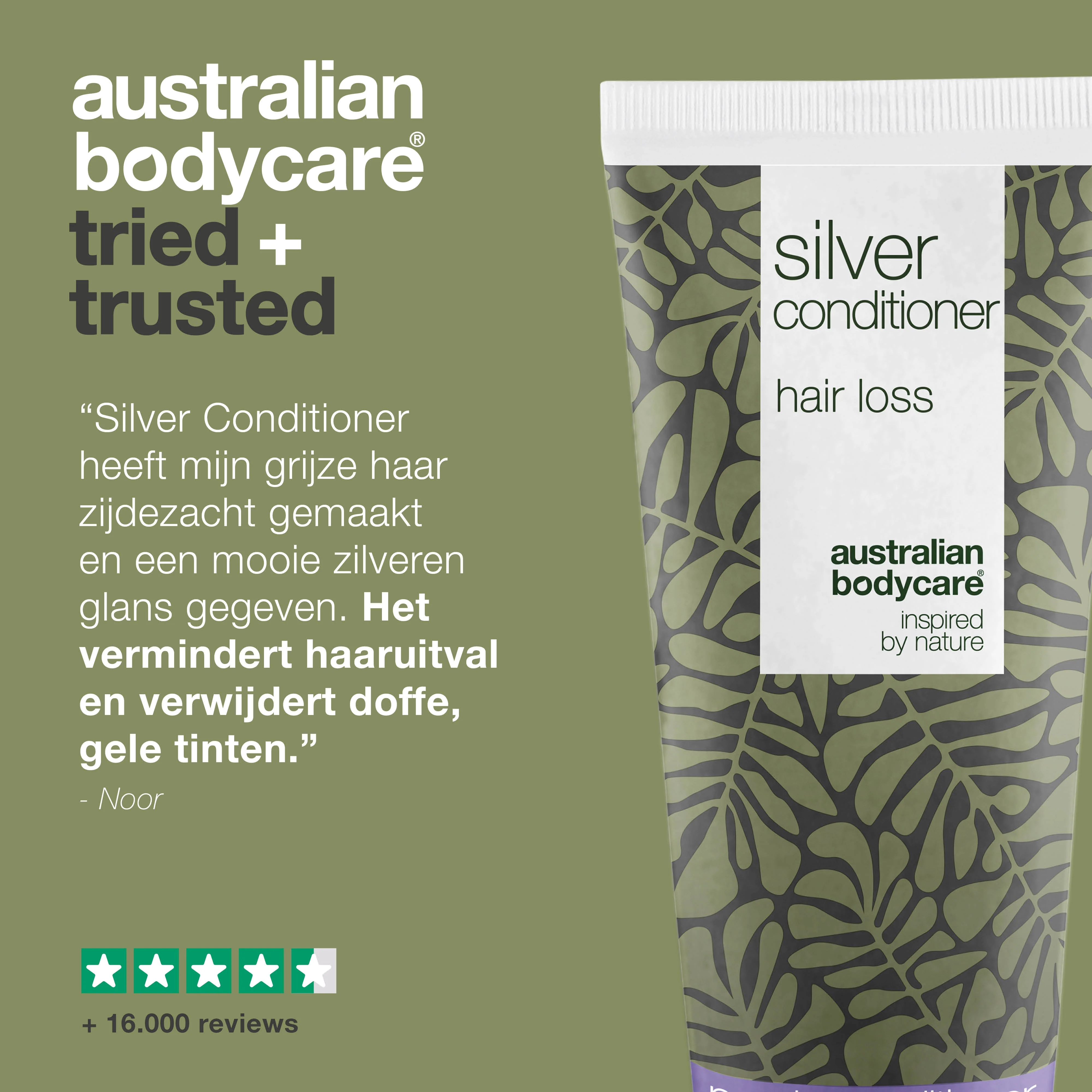 Conditioner voor grijs en blond haar – Tegen haaruitval — Verzorg grijs en blond haar met Silver Conditioner. Vermindert haaruitval, neutraliseert gele tonen en laat het haar zacht en glanzend. - Image 5